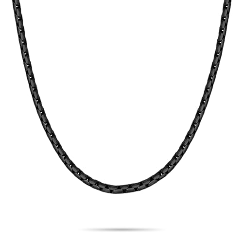 s.Oliver Halskette Venezianer Edelstahl schwarz