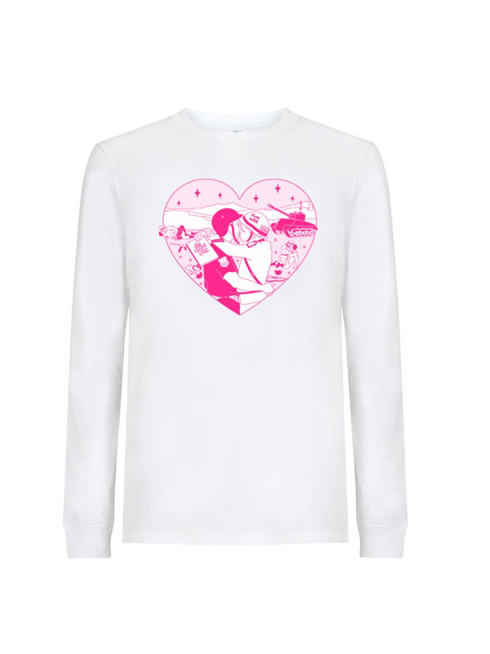 dna merch Freude Am Frieden Alex Comfort Langarmshirt Schwarz