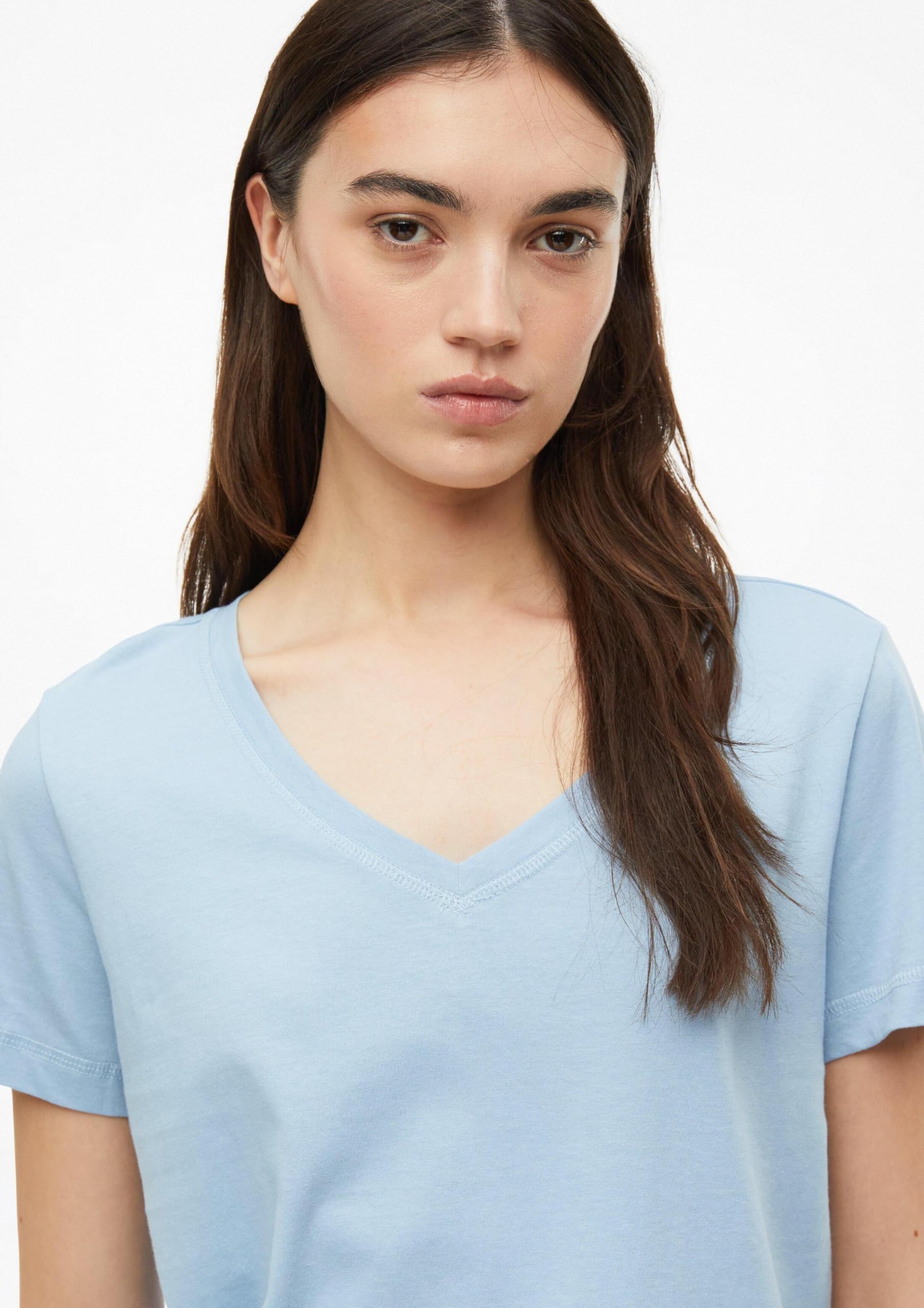 s.Oliver RED LABEL T-Shirt Damen V-Ausschnitt Baumwolle