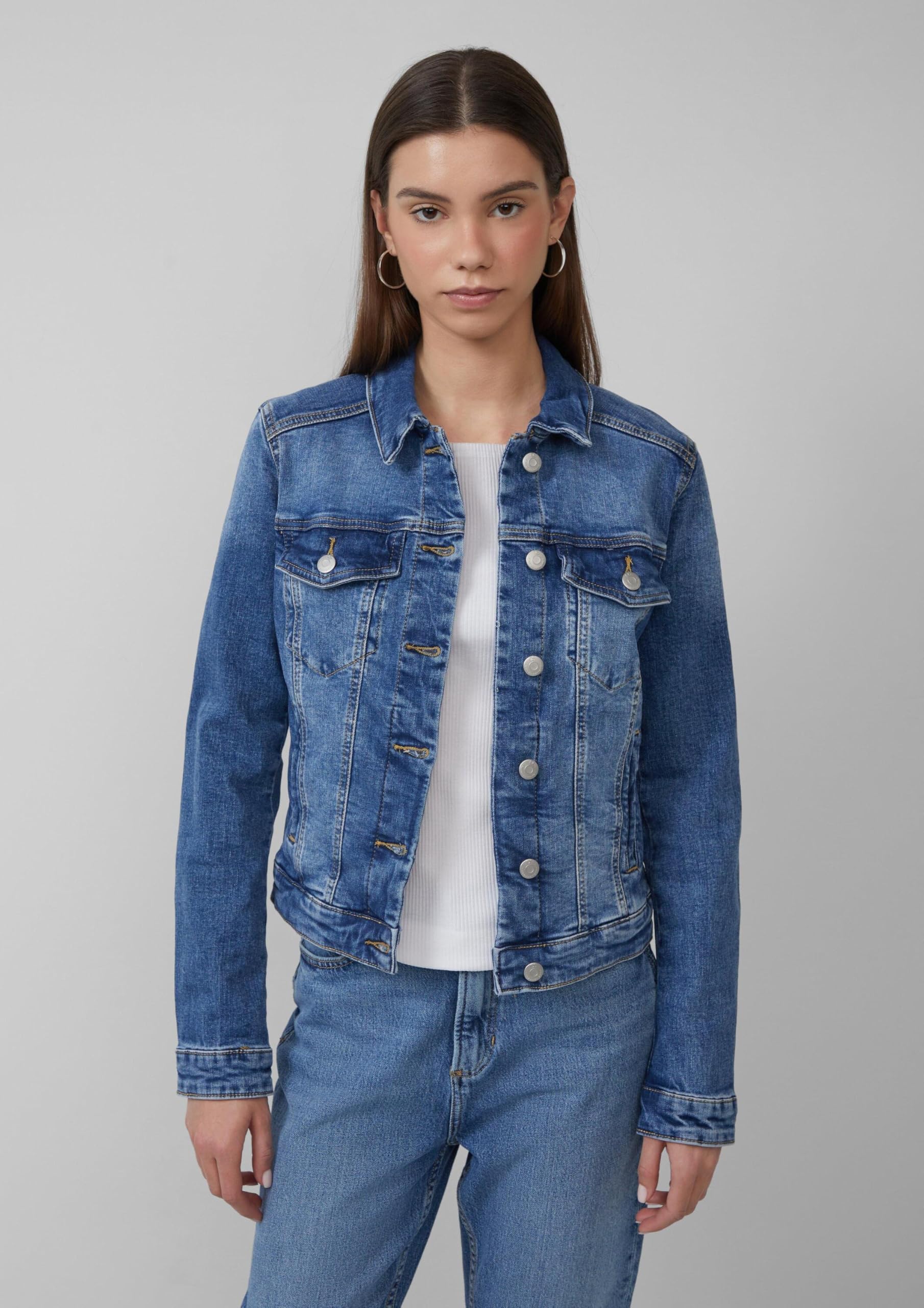 s.Oliver QS Denimjacke Jeansjacke Damen Waschung