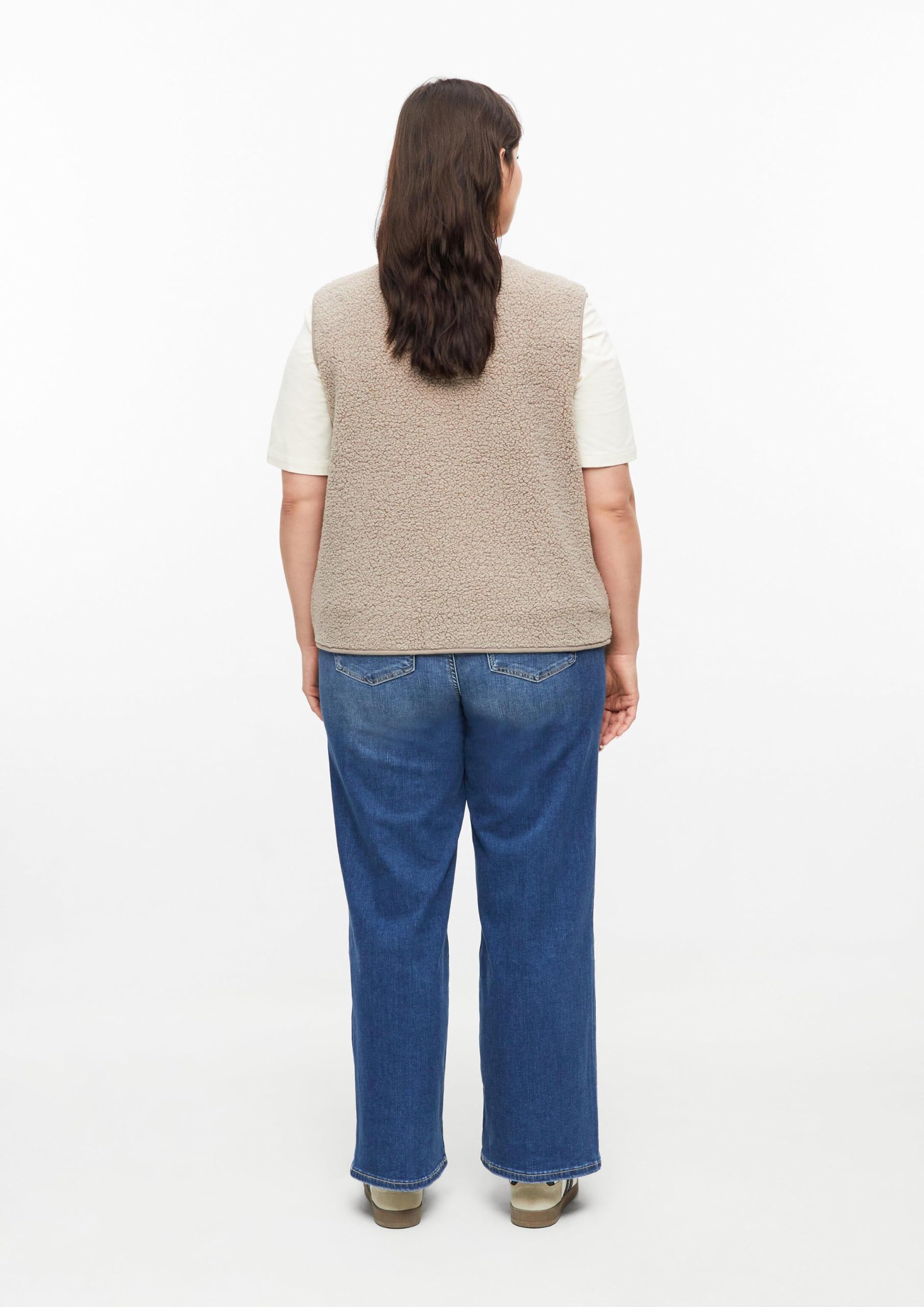 s.Oliver Red Label Teddy-Weste Relaxed Gr.48 grau