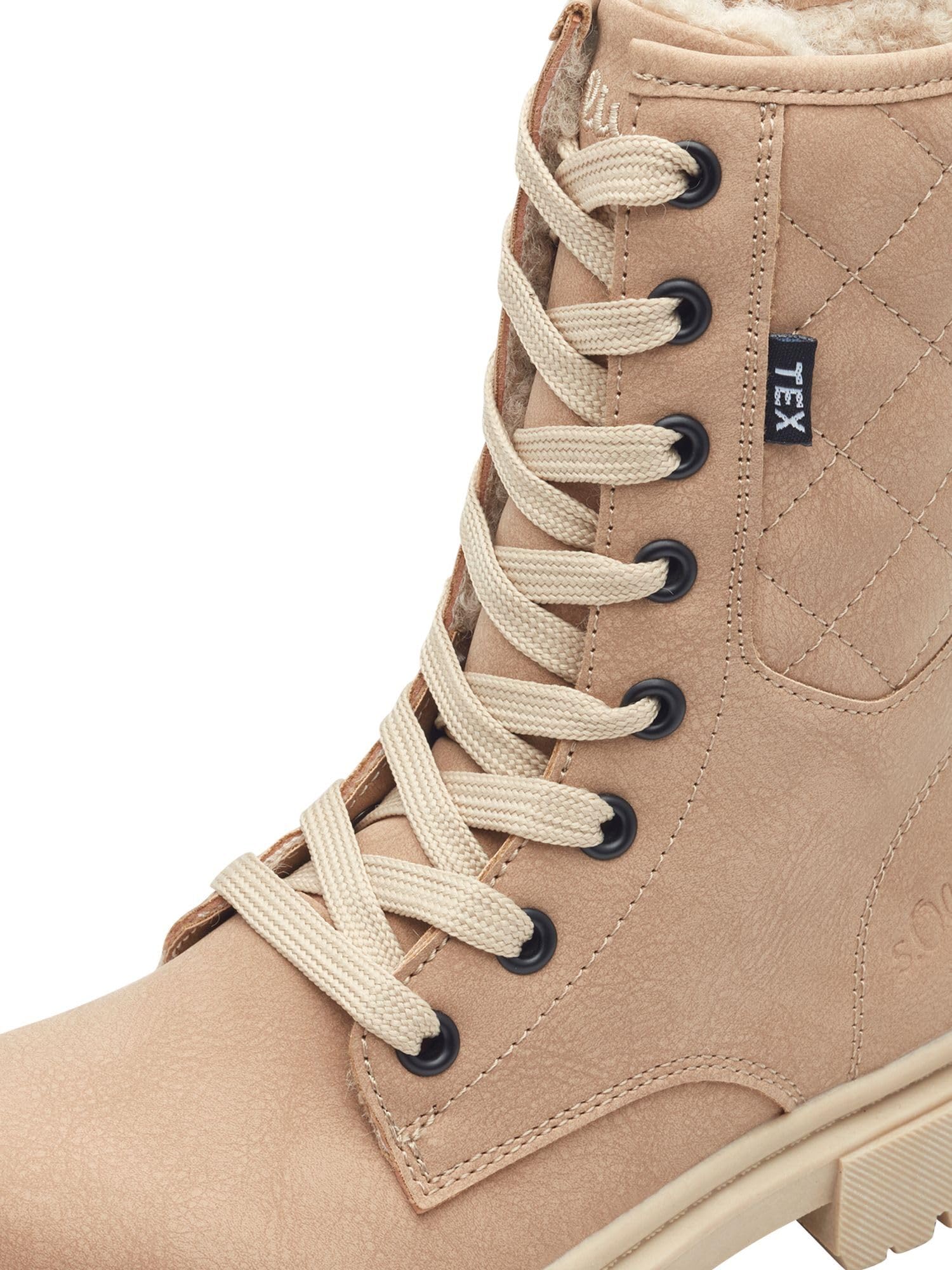 s.Oliver WL Lace Boot 5-46223-43 Schneestiefel 32 Sand gefüttert