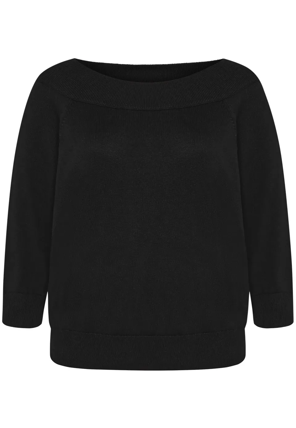 zero Strickpullover mit Carmenausschnitt Damen Winter