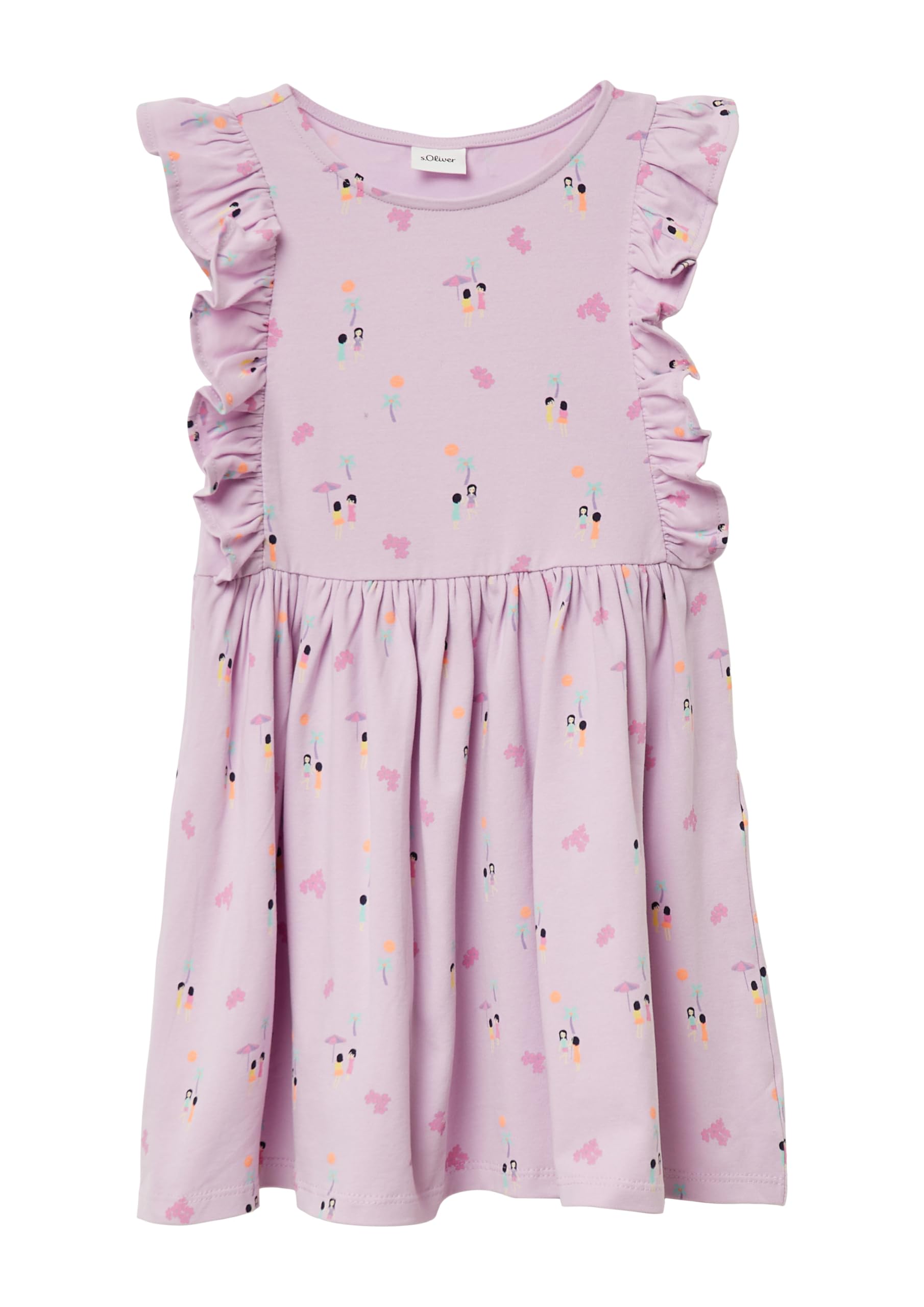 s.Oliver RED LABEL Kleid Volant Gr.128 Print