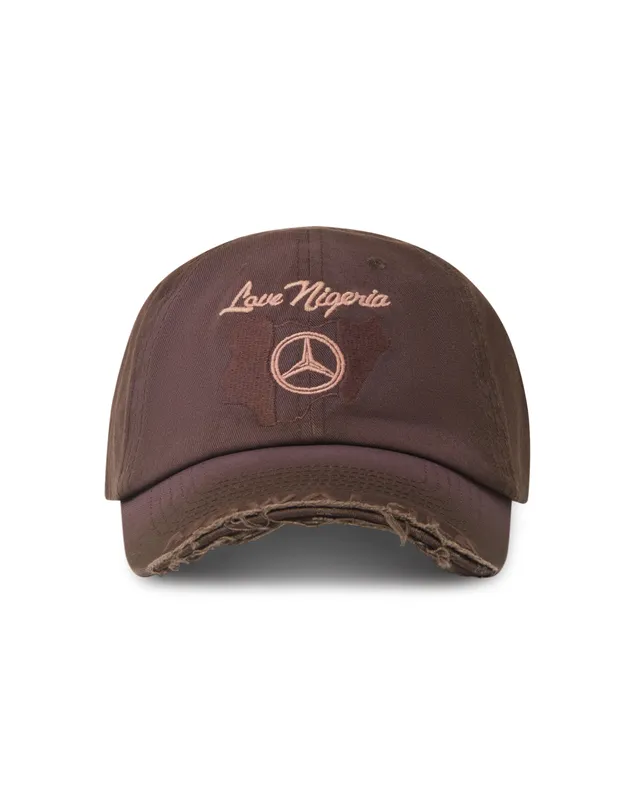 Mowalola Love Nigeria Cap Denim bestickt One Size