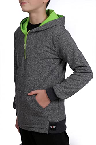 BEZLIT Jungen Hoodie mit Reißverschluss Grau 104