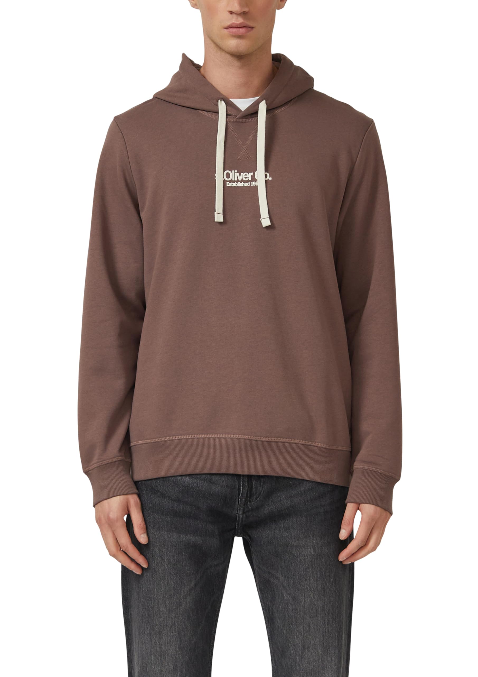s.Oliver RED LABEL Kapuzenpullover Logo-Print navy L