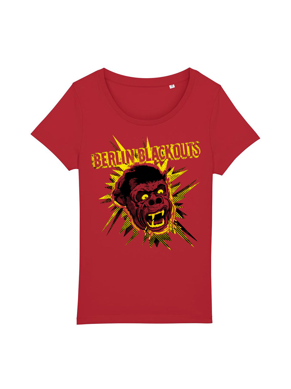 Berlin Blackouts Frauen Mad Gorilla T-Shirt schwarz
