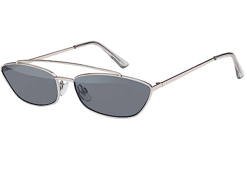BEZLIT Cat Eye Sonnenbrille Schwarz Metallbügel UV400