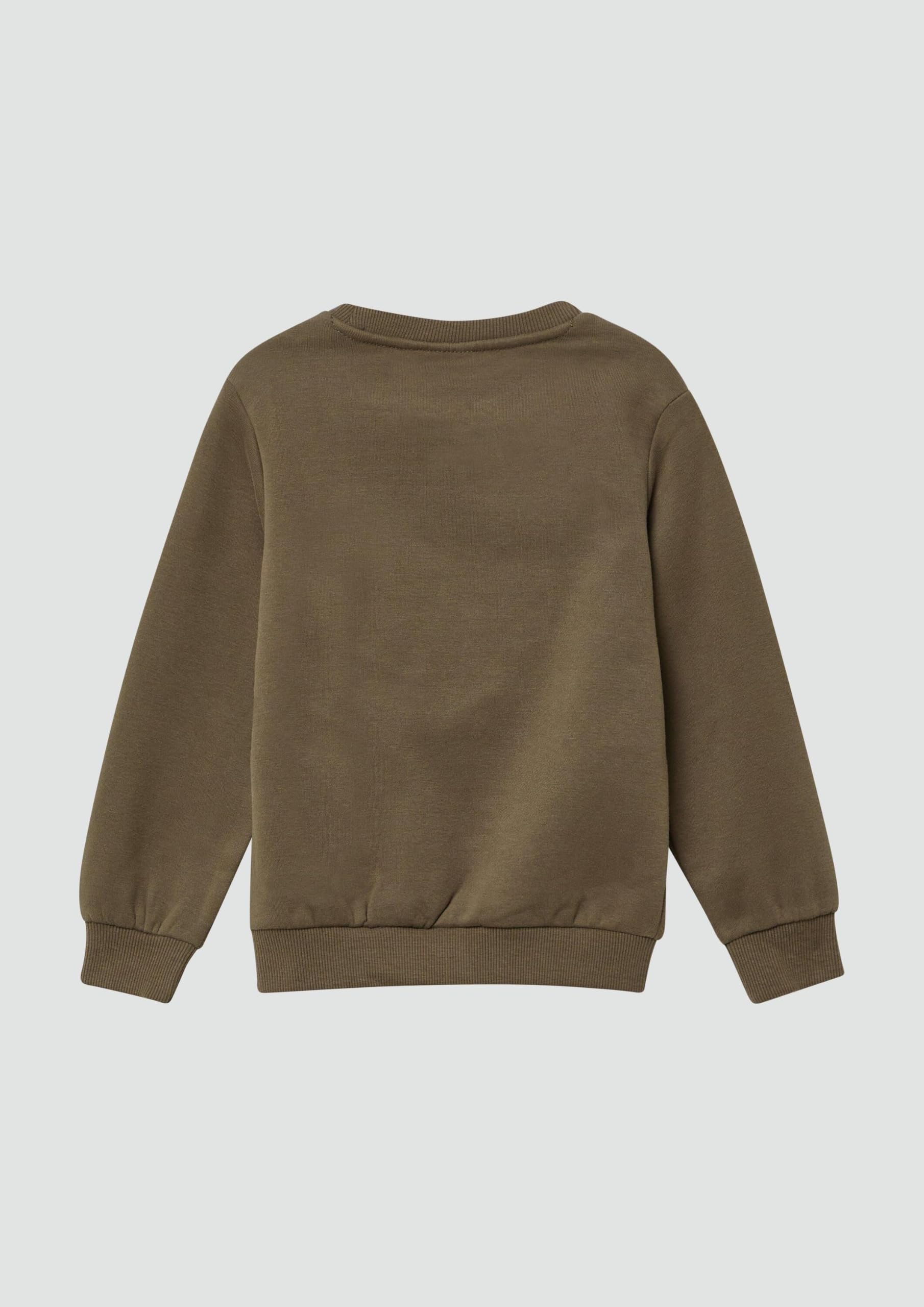 s.Oliver RED LABEL Sweatshirt Fotoprint navy kuschelig