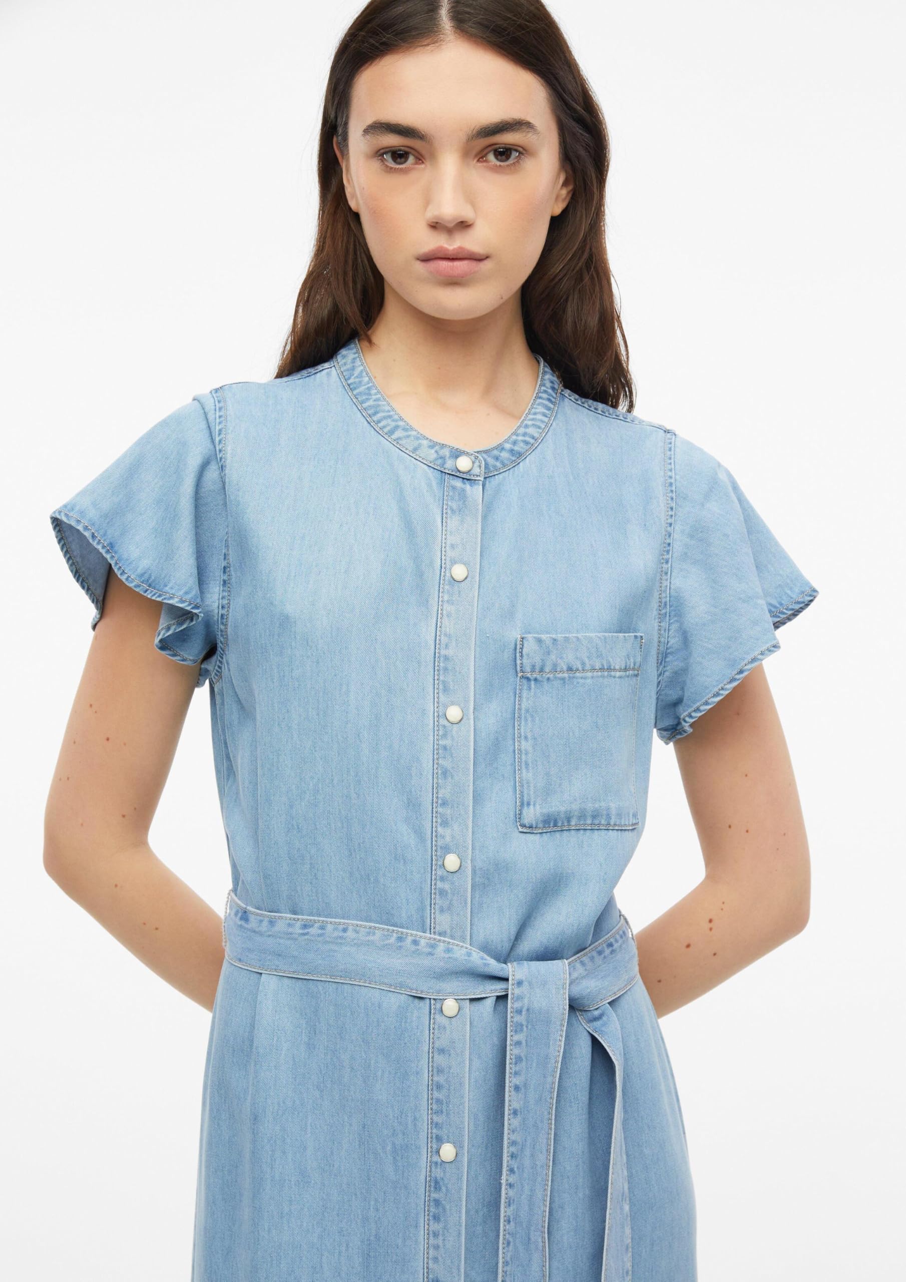 s.Oliver Red Label Midi-Denimkleid Gr.46 Lyocell