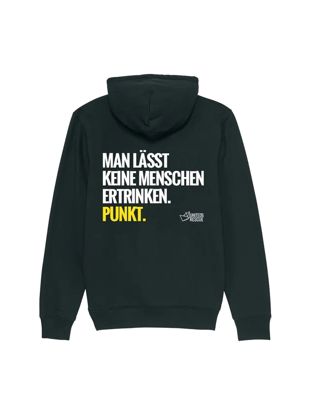 dna merch United4Rescue Man lässt keine Menschen ertrinken Kapuzenpullover