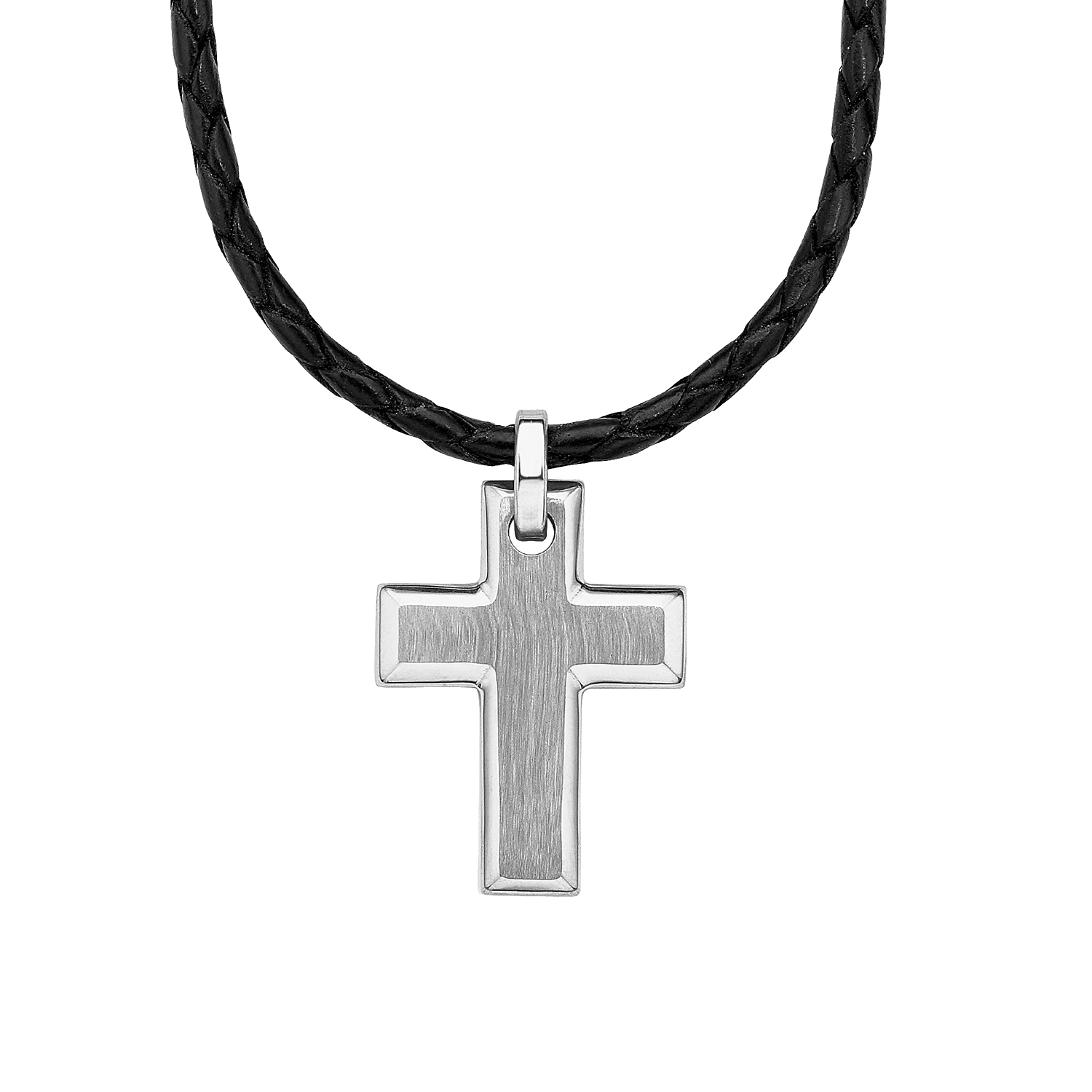 s.Oliver Halskette Edelstahl Kreuz Gold Geschenk