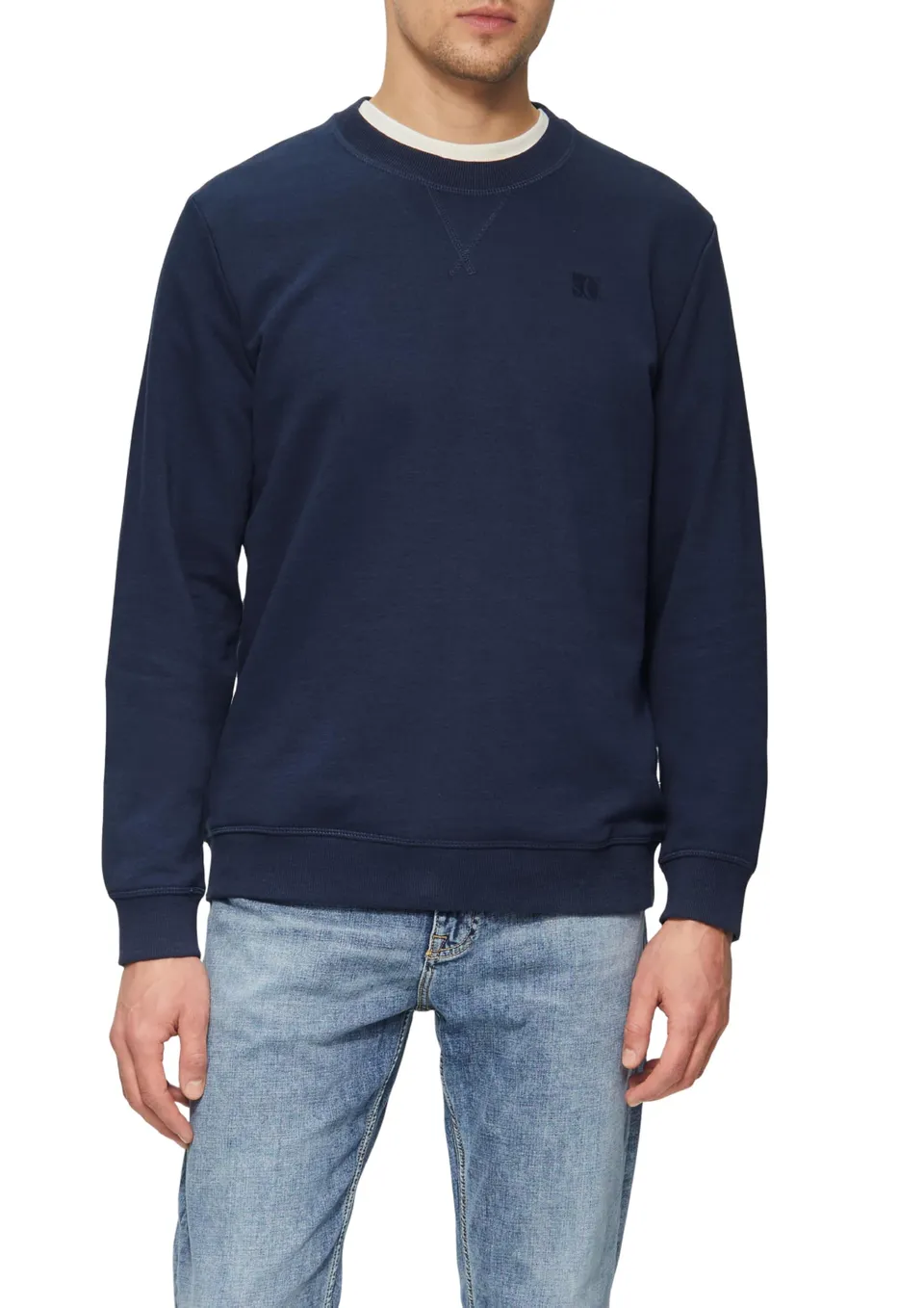 s.Oliver Crew Neck Sweatshirt Baumwollmix wollweiß M