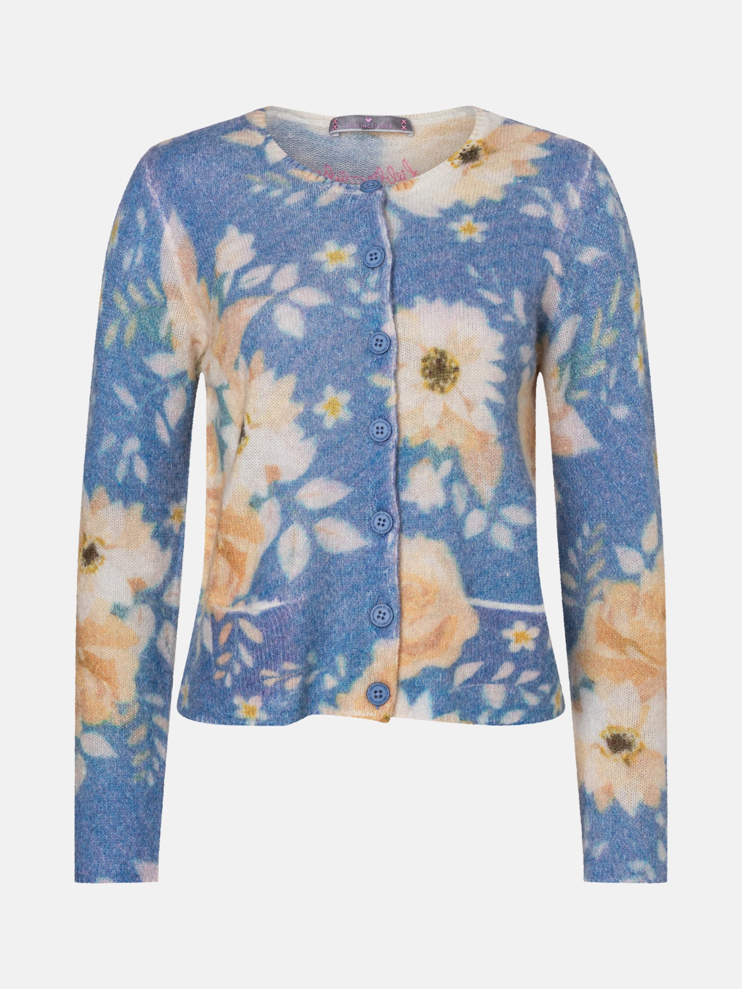 Lieblingsstück ZäzilieL Strickjacke pearl blue aus Alpaka