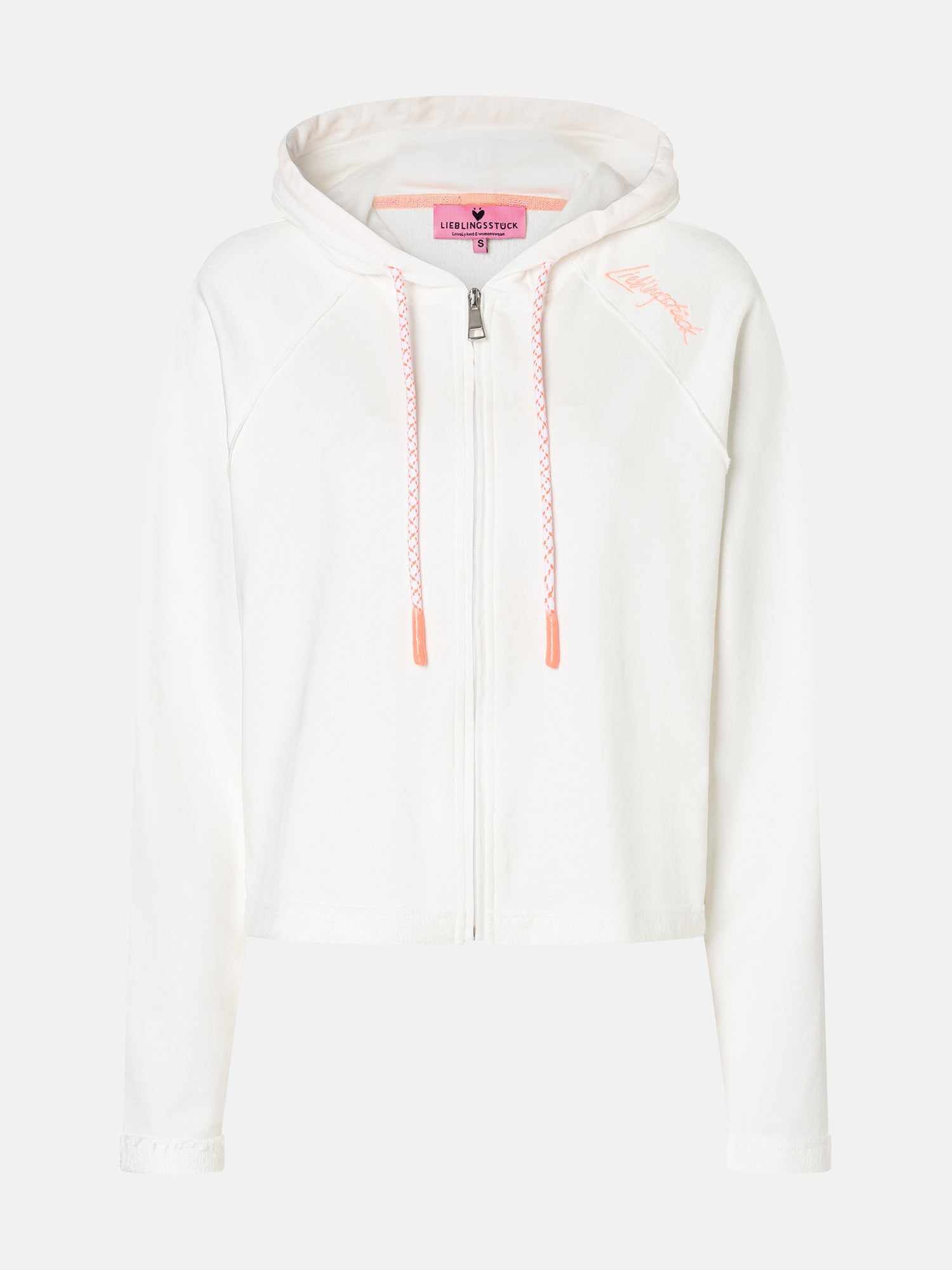 Lieblingsstück GwendyL Sweatjacke offwhite Baumwollmix Kapuze