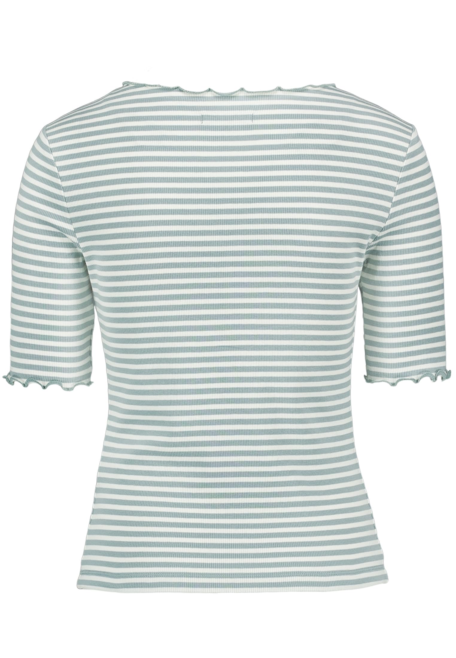 zero Halbarm-Shirt mit Raffung Shirt 38 Blue Cream