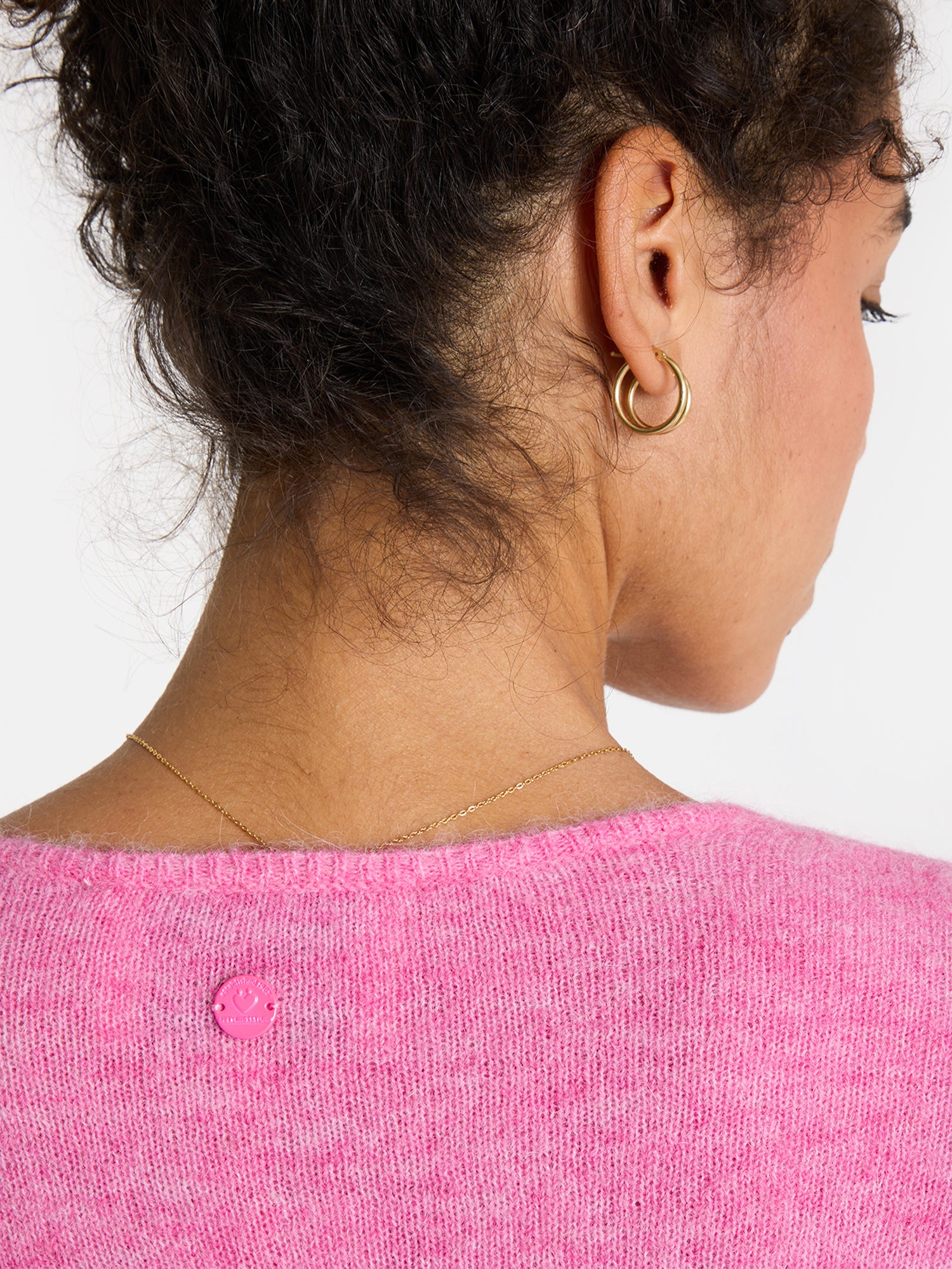 Lieblingsstück LatifalaL Pullover mit Alpaka rot V-Ausschnitt