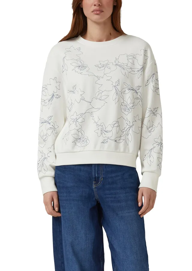 s.Oliver Red Label Sweatshirt mit Stickerei für jeden Tag