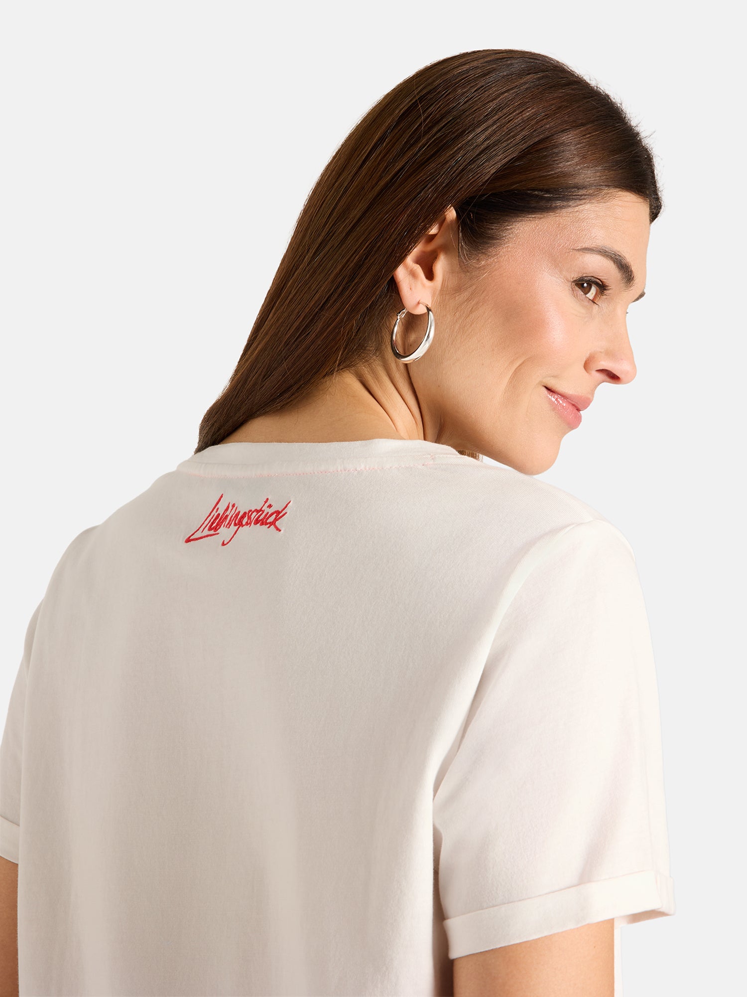 Lieblingsstück LinaL T-Shirt Baumwolle offwhite Basic