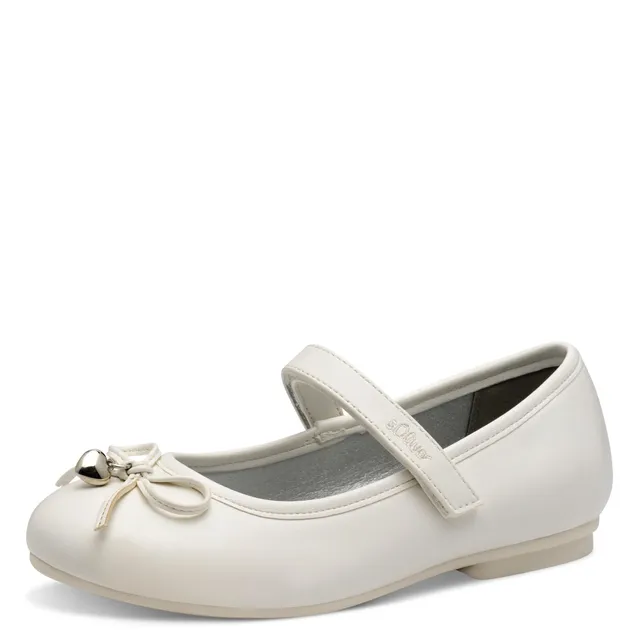 s.Oliver Junior Mädchen Ballerinas Schwarz Schleife