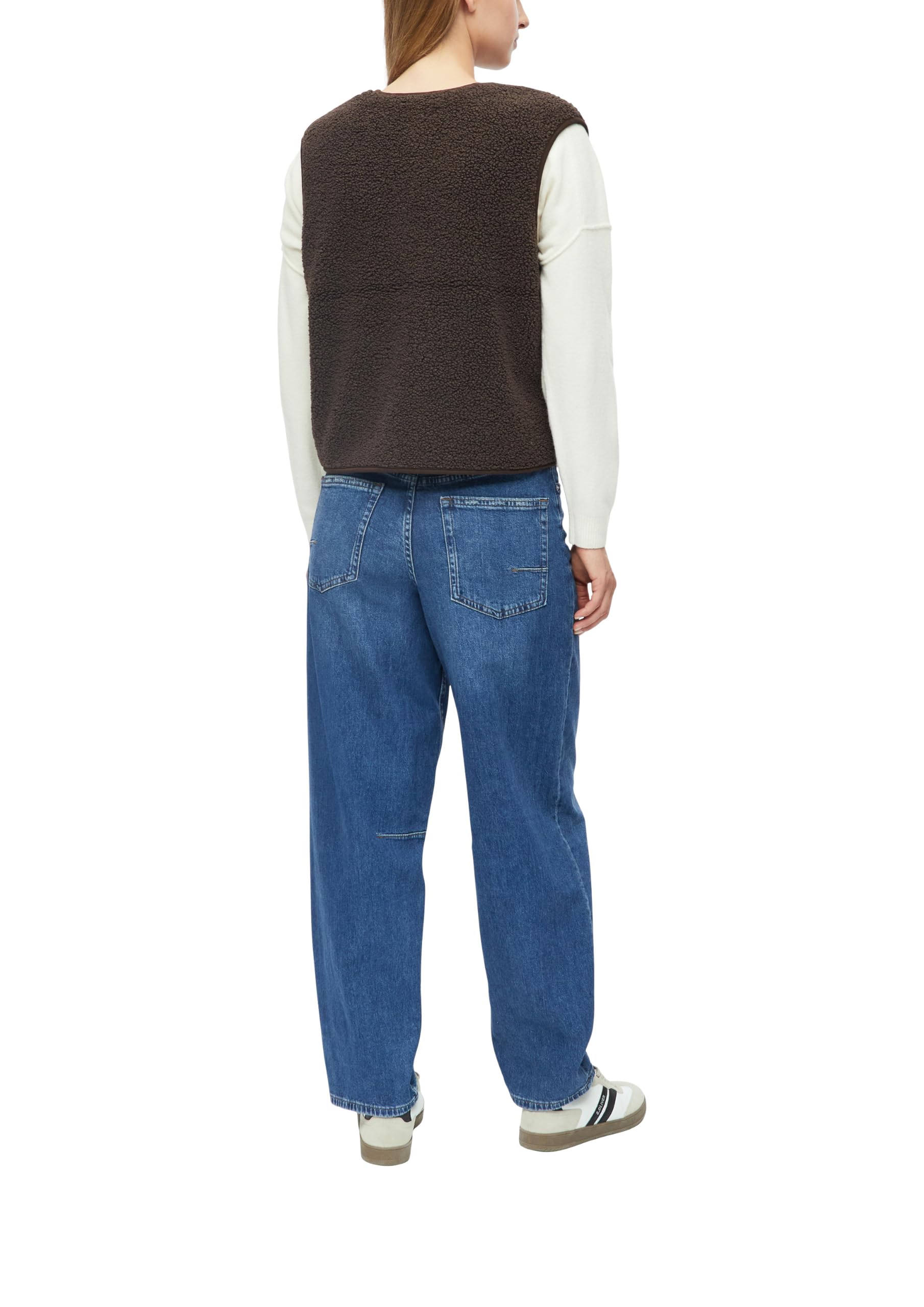 s.Oliver RED LABEL Teddy-Weste Relaxed Fit flauschig