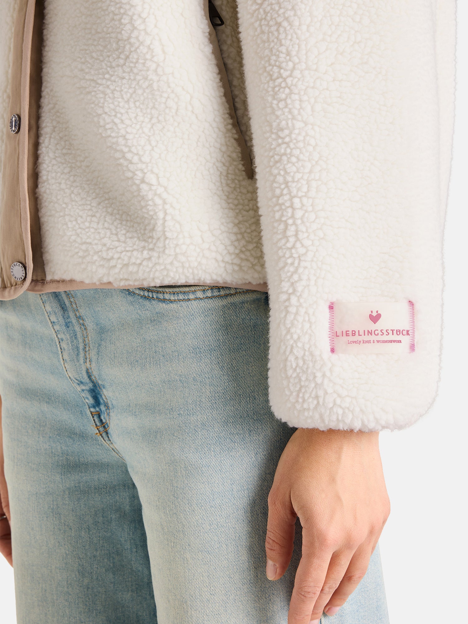 Lieblingsstück MarbellaL Jacke weiss Teddy