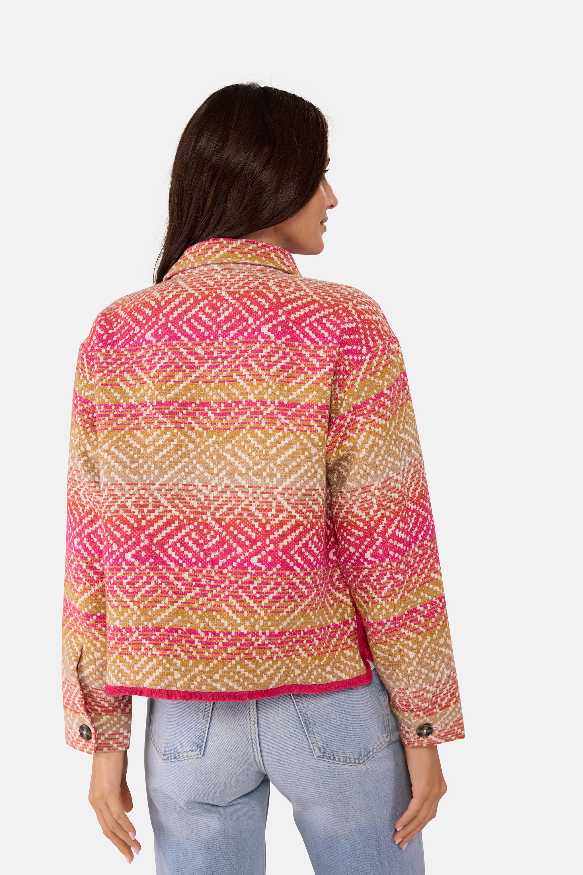 Lieblingsstück IdnaL Jacke orange Baumwolle Hemdkragen