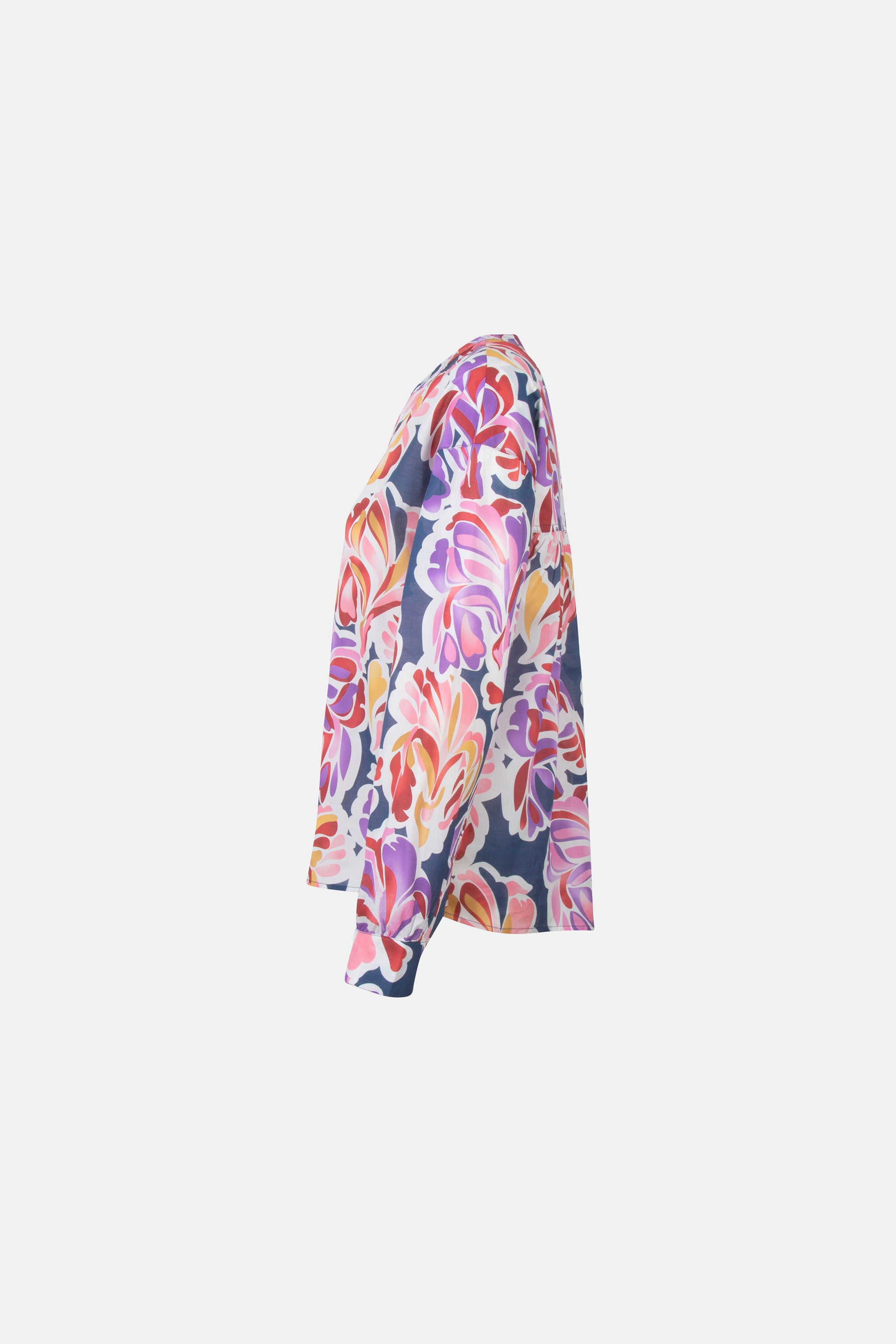 Lieblingsstück EdanaL Bluse navy V-Ausschnitt Baumwolle