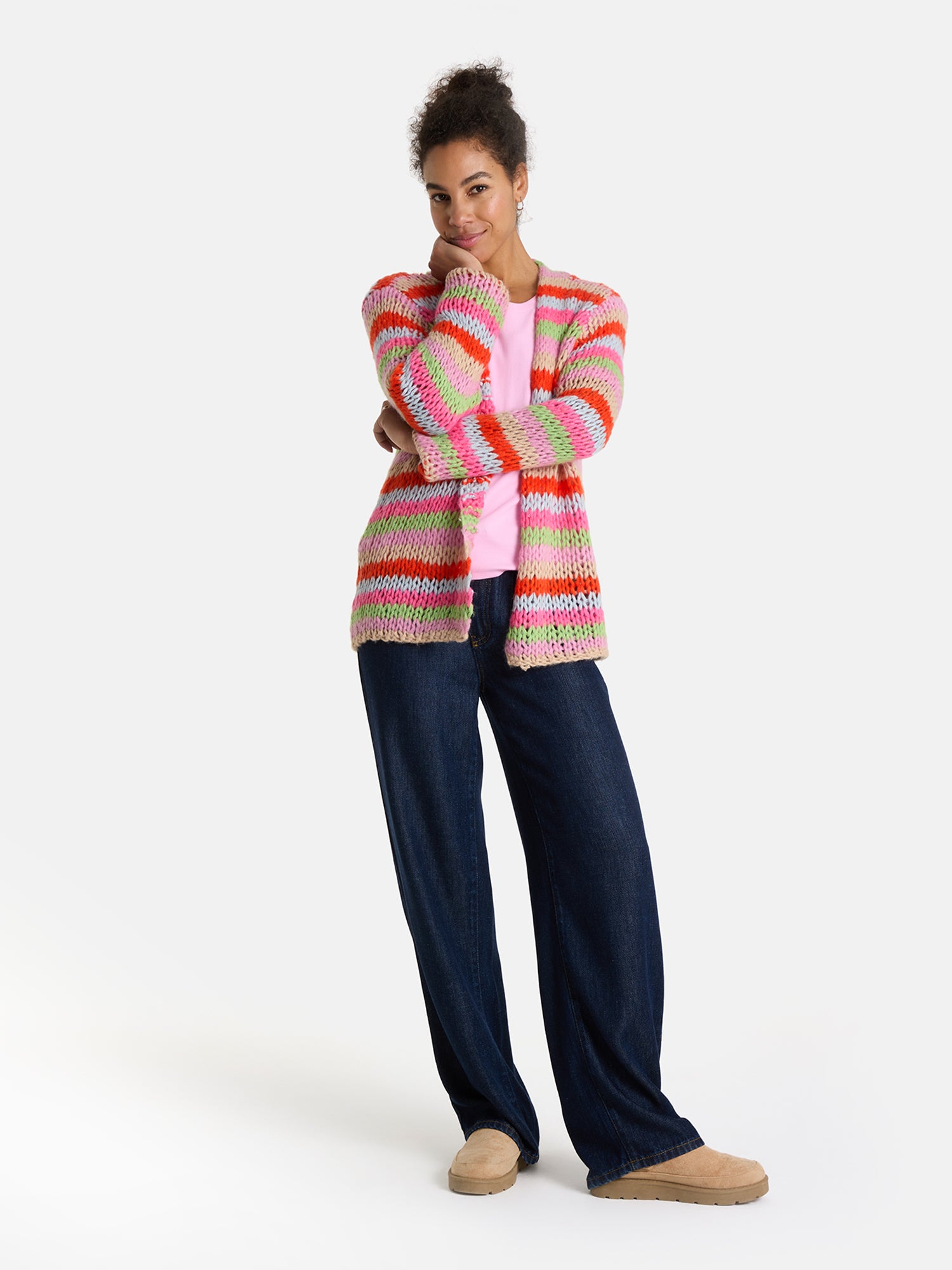 Lieblingsstück KatalinaL Strickjacke navy gestreift Wolle