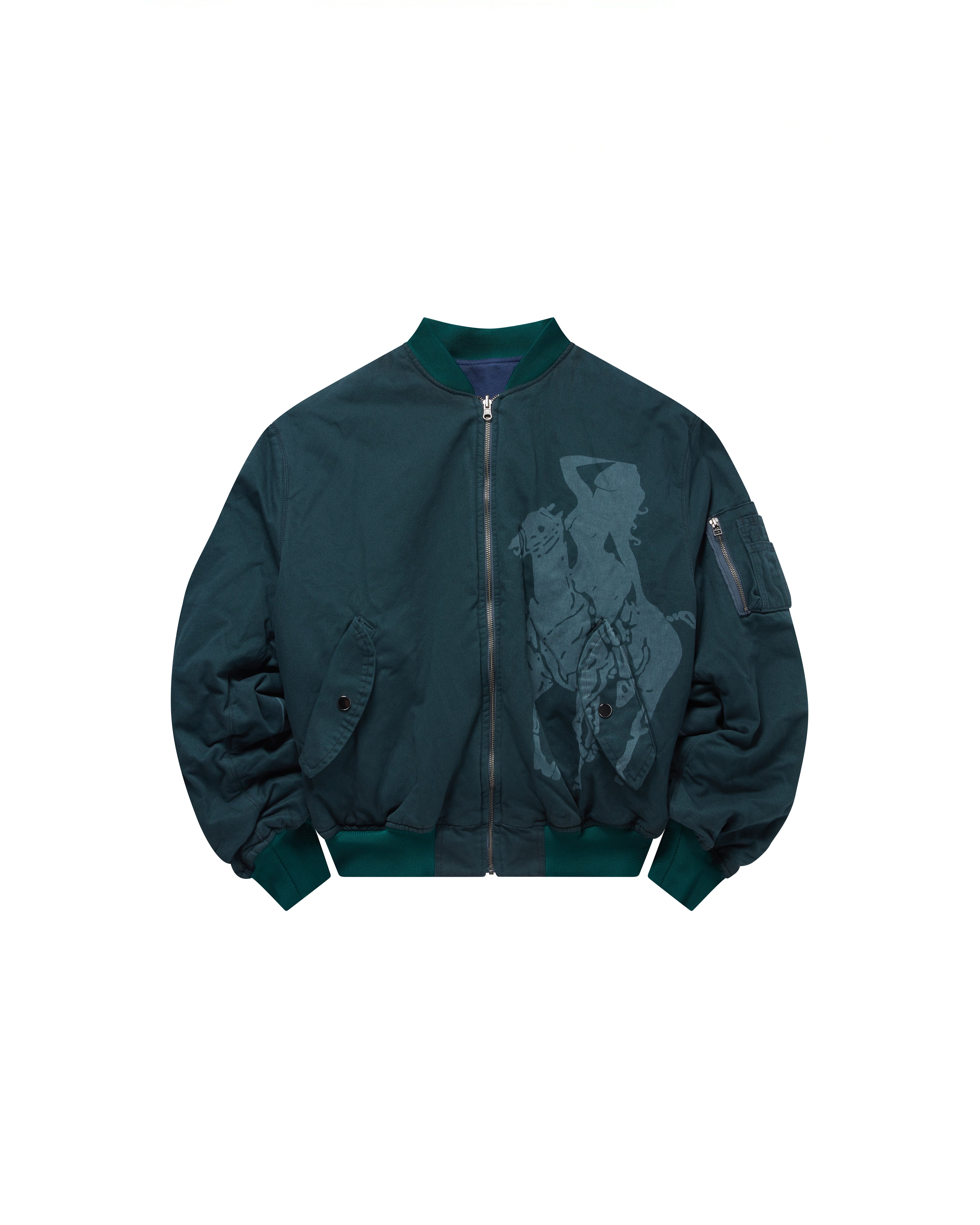 Mowalola ATL Reversible Bomberjacke beidseitig Baumwolle