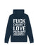 dna merch Fuck Charity Love Solidarity Hoodie