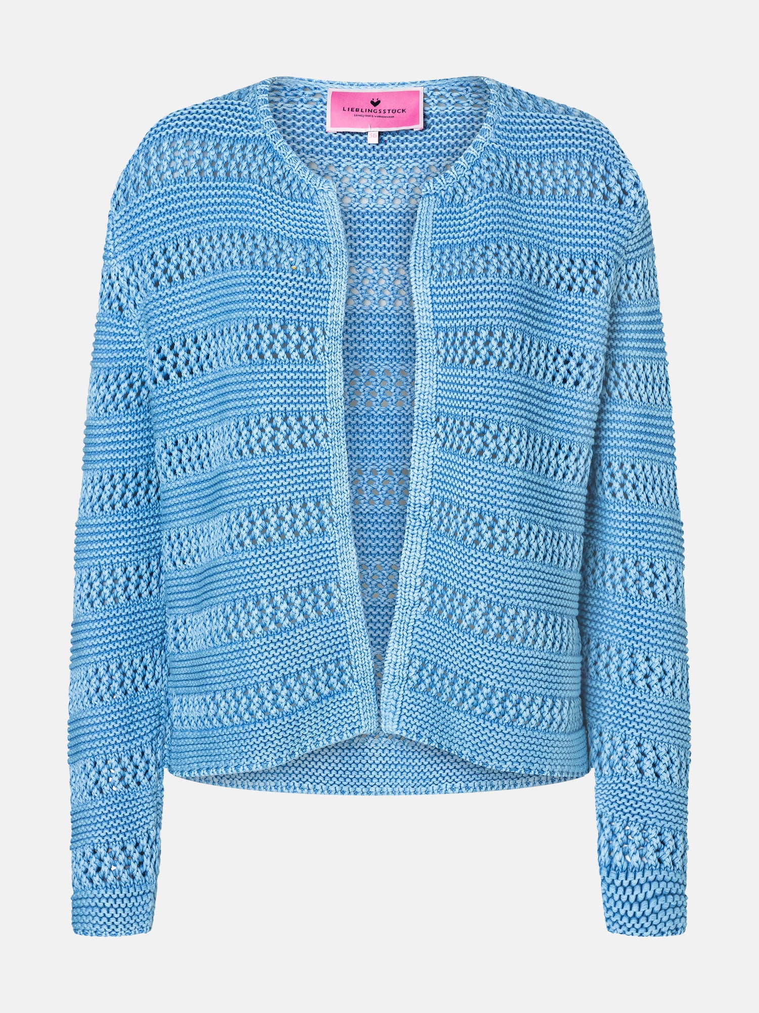 Lieblingsstück TienL Strickjacke skyblue Lochmuster