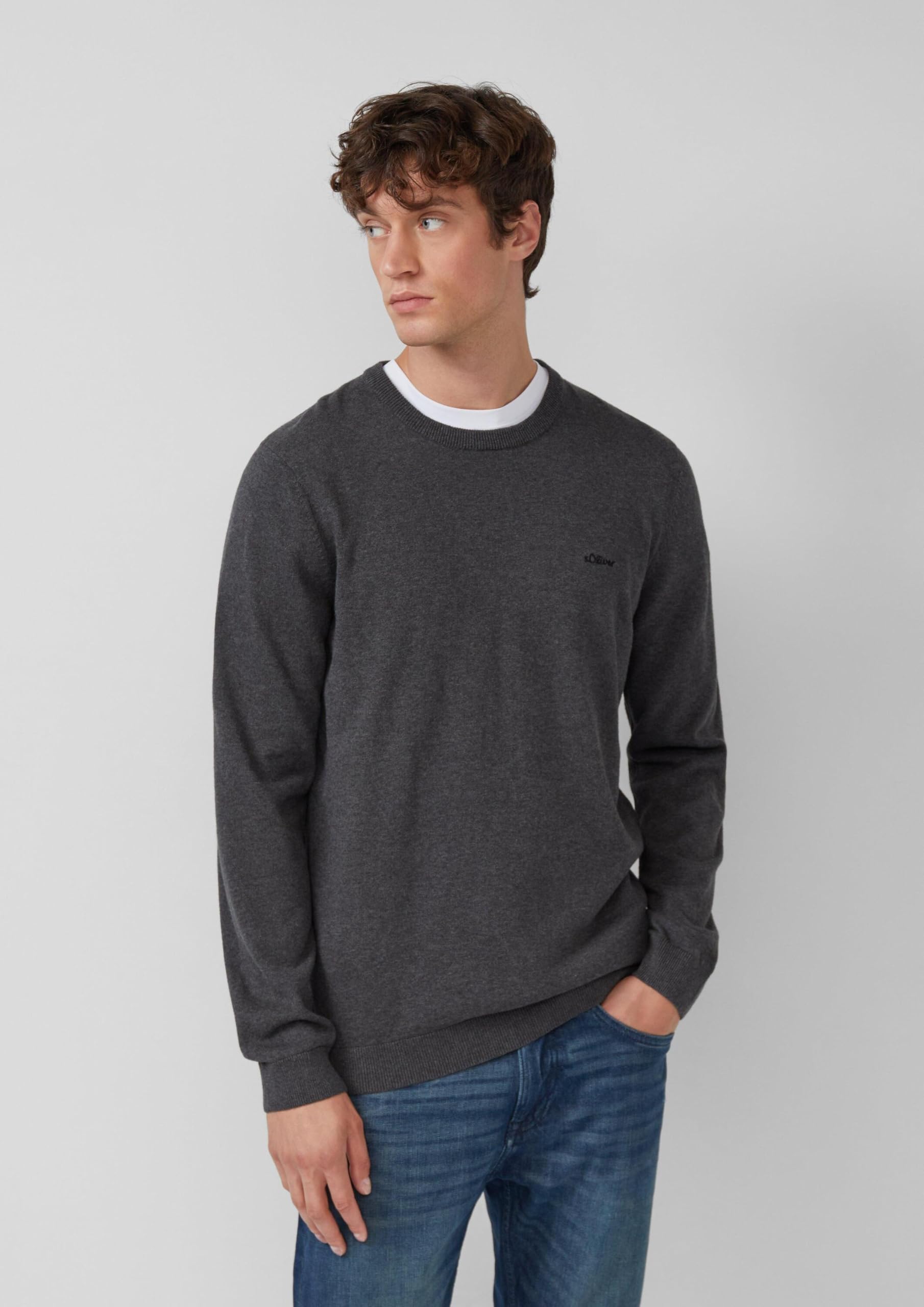 s.Oliver RED LABEL 2er-Pack Strickpullover L navy Baumwolle