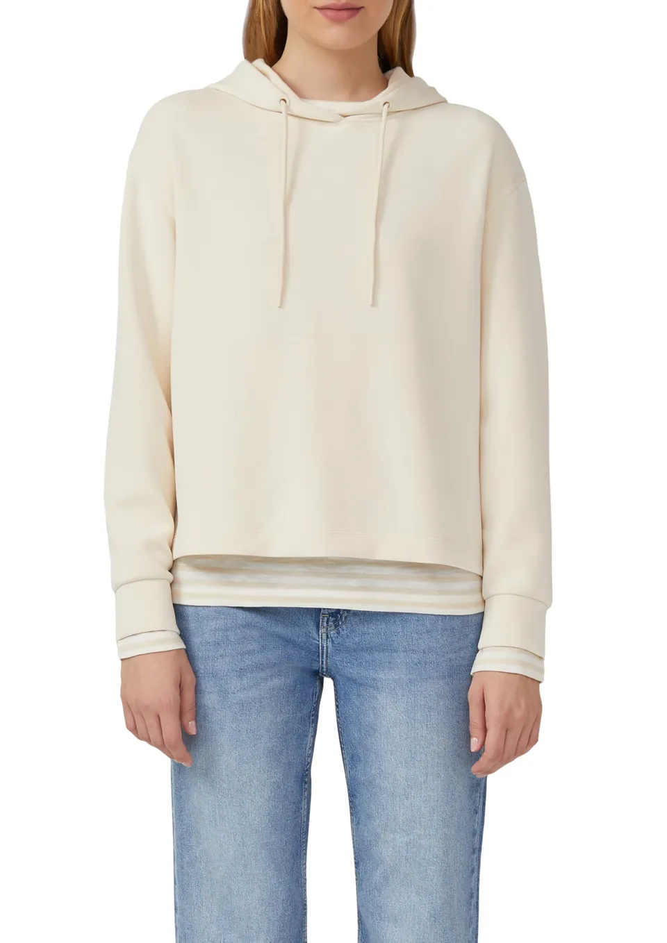 s.Oliver Scuba-Hoodie mit Seitenschlitzen Gr. 40 mit Kapuze