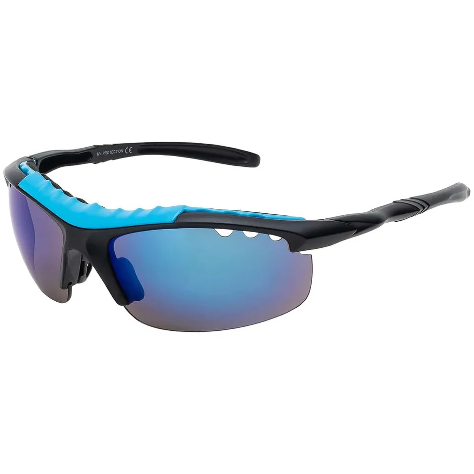 BEZLIT Sport Sonnenbrille Blau verspiegelt UV400