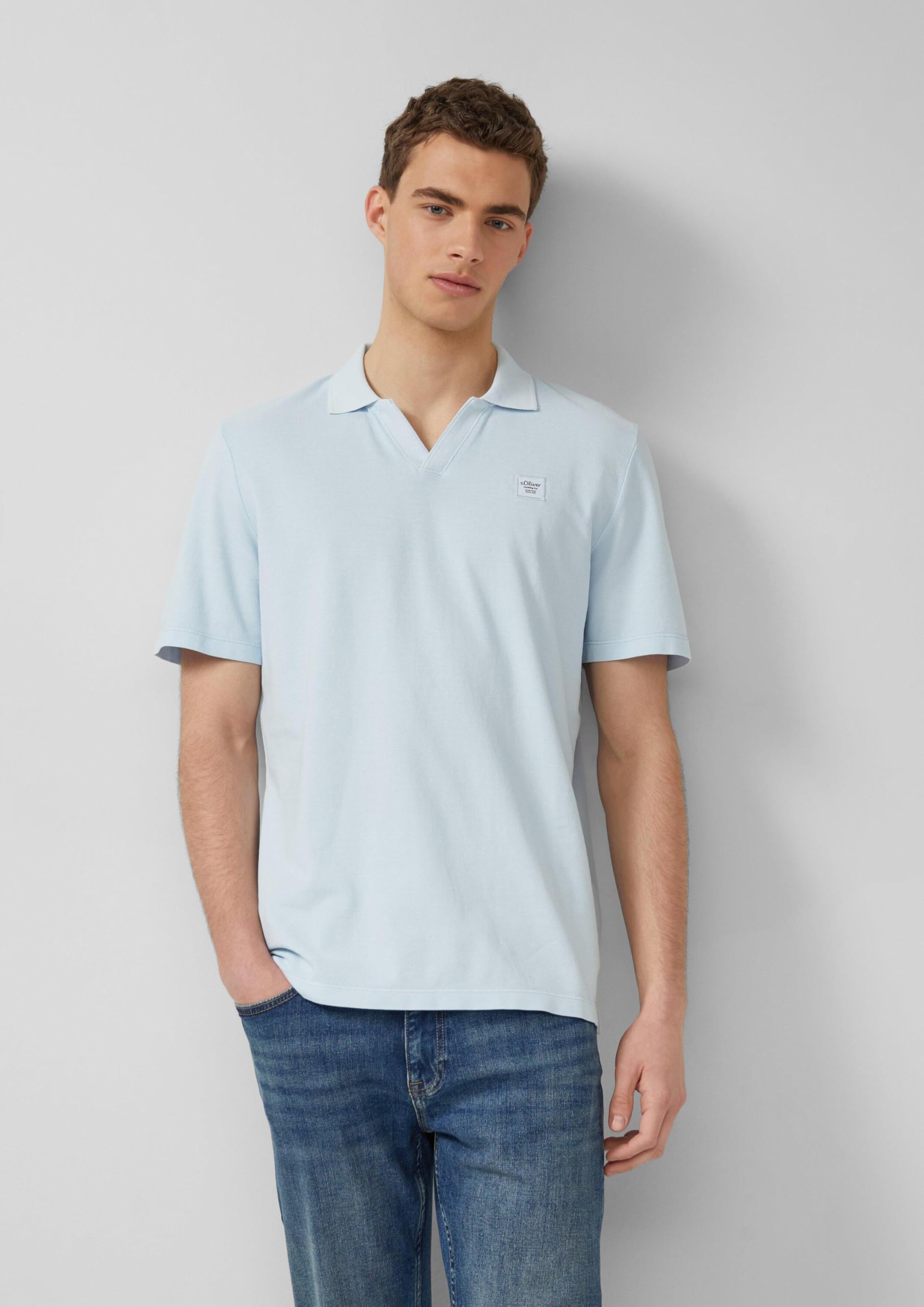 s.Oliver Junior Poloshirt Baumwoll-Piqué Garment Dye
