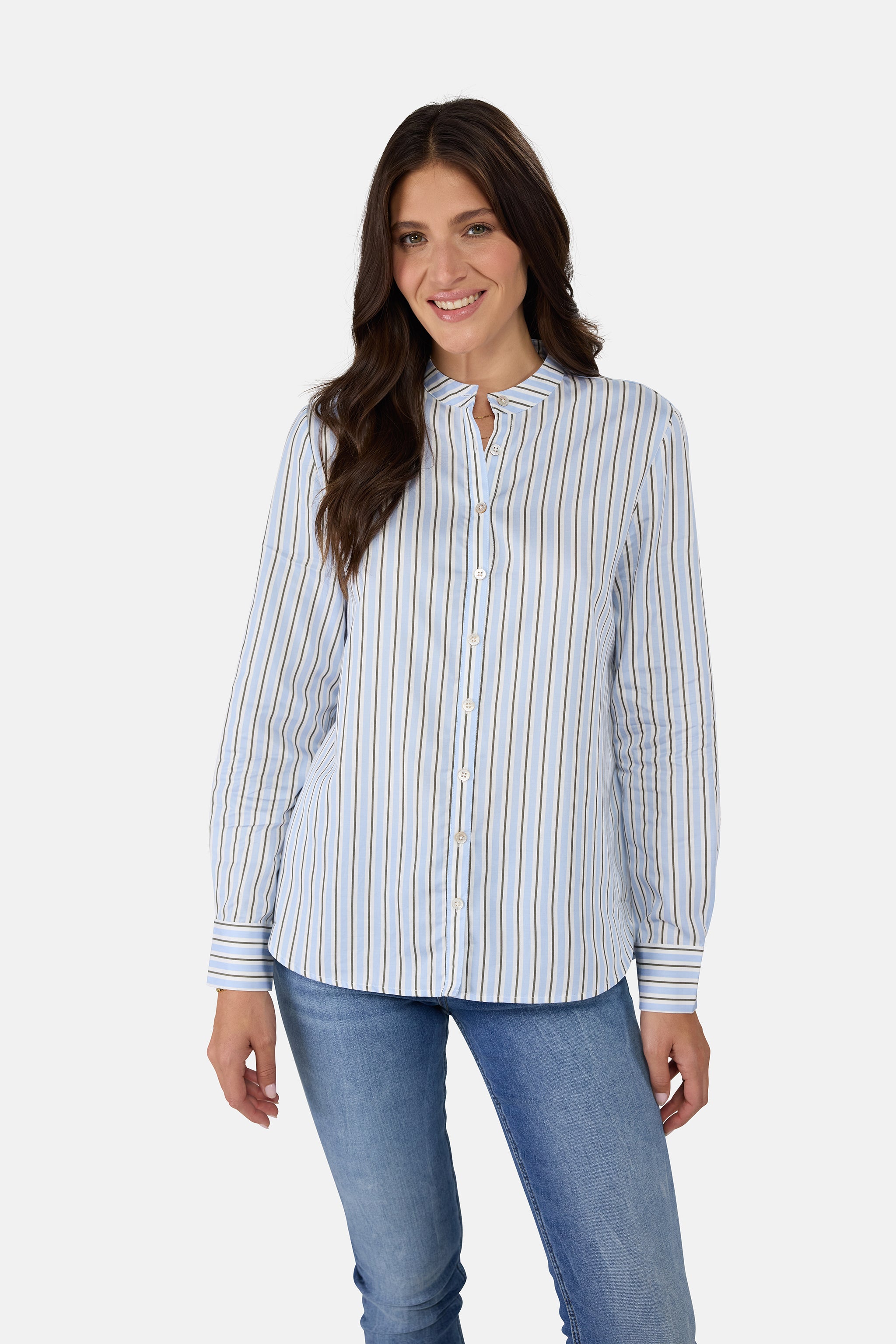 Lieblingsstück RatiL Bluse offwhite Streifen mit Lyocell