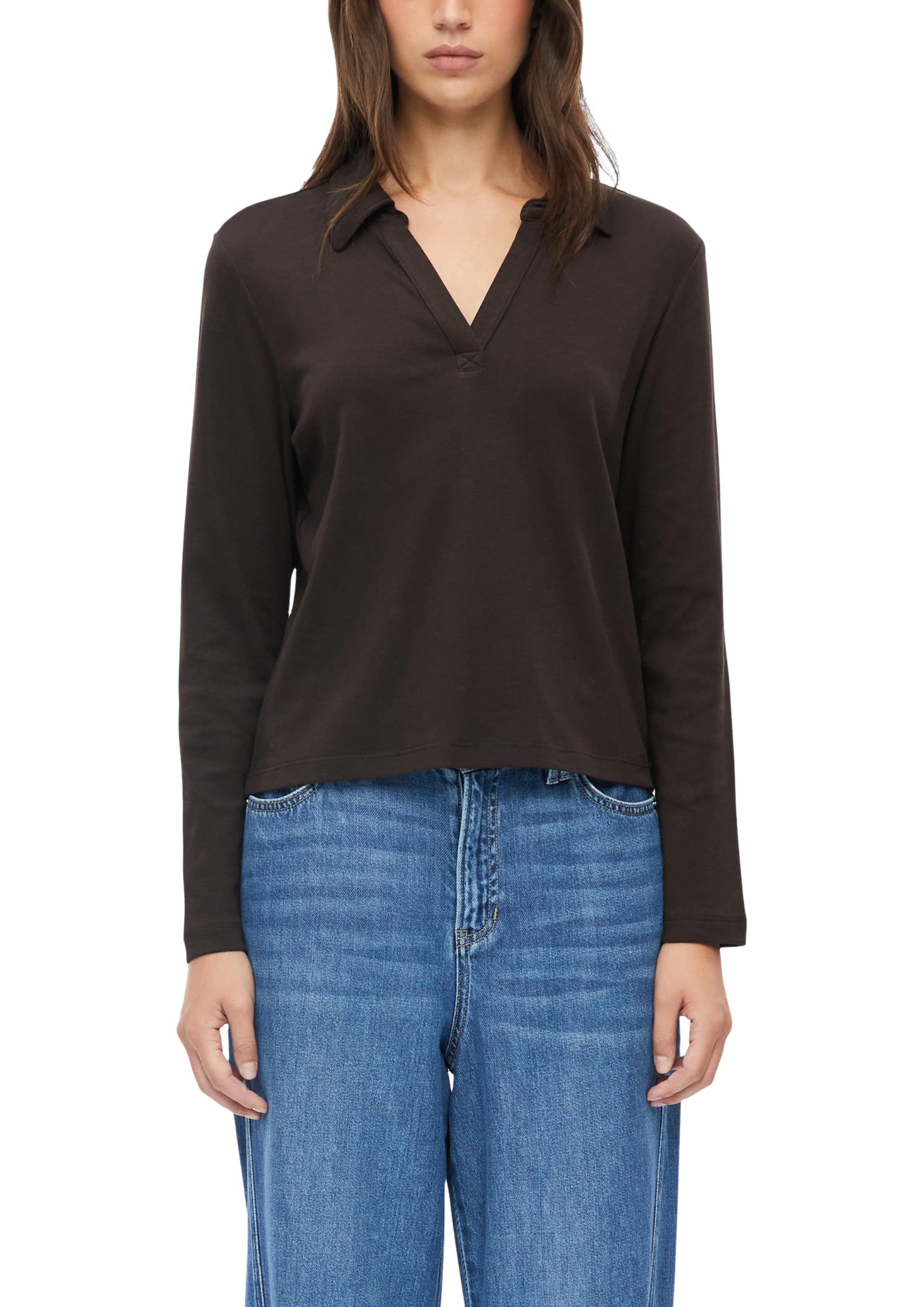 s.Oliver Red Label Interlock-Shirt mit Polokragen Weiß