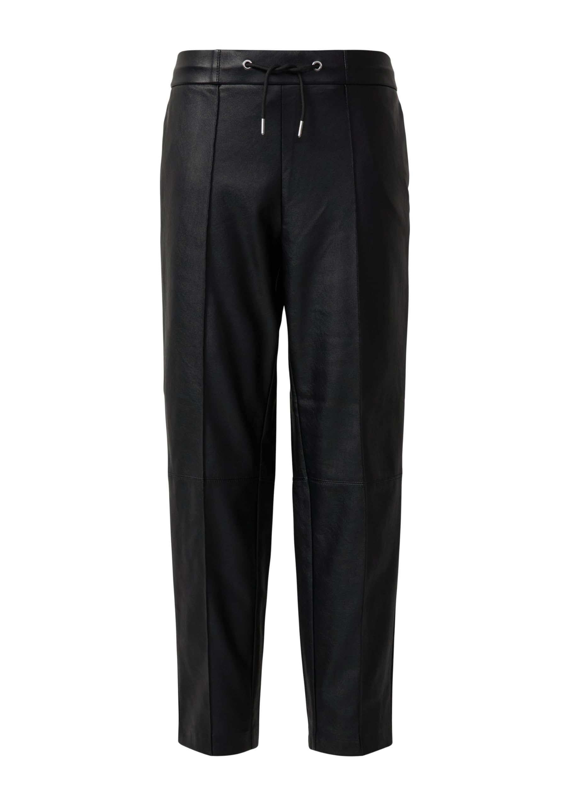 s.Oliver Junior Jogpants Lederimitat Hose mit Tunnelzug schwarz
