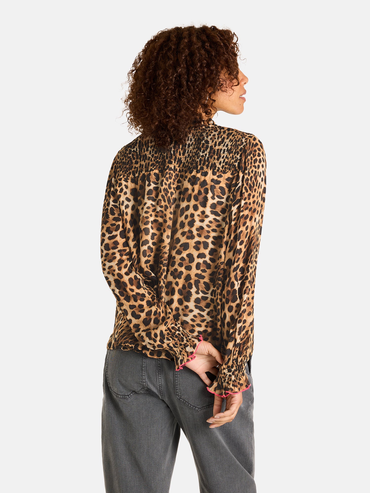 Lieblingsstück MimiL Bluse brownie Viskose Print