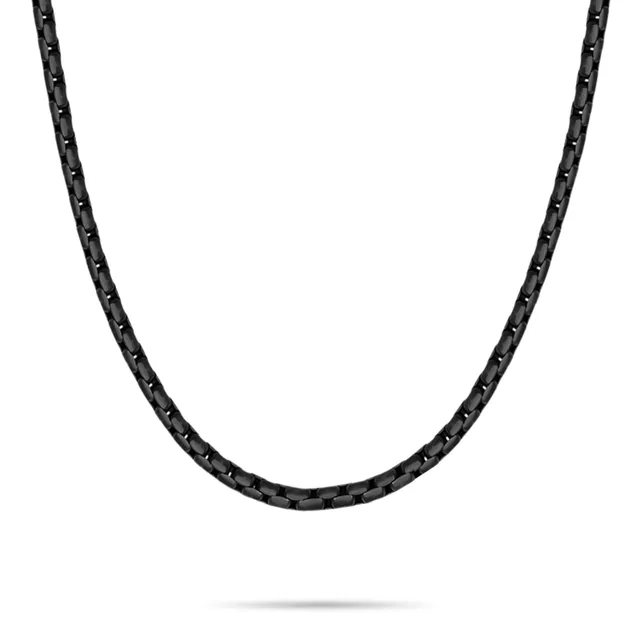 s.Oliver Halskette Venezianer Edelstahl schwarz