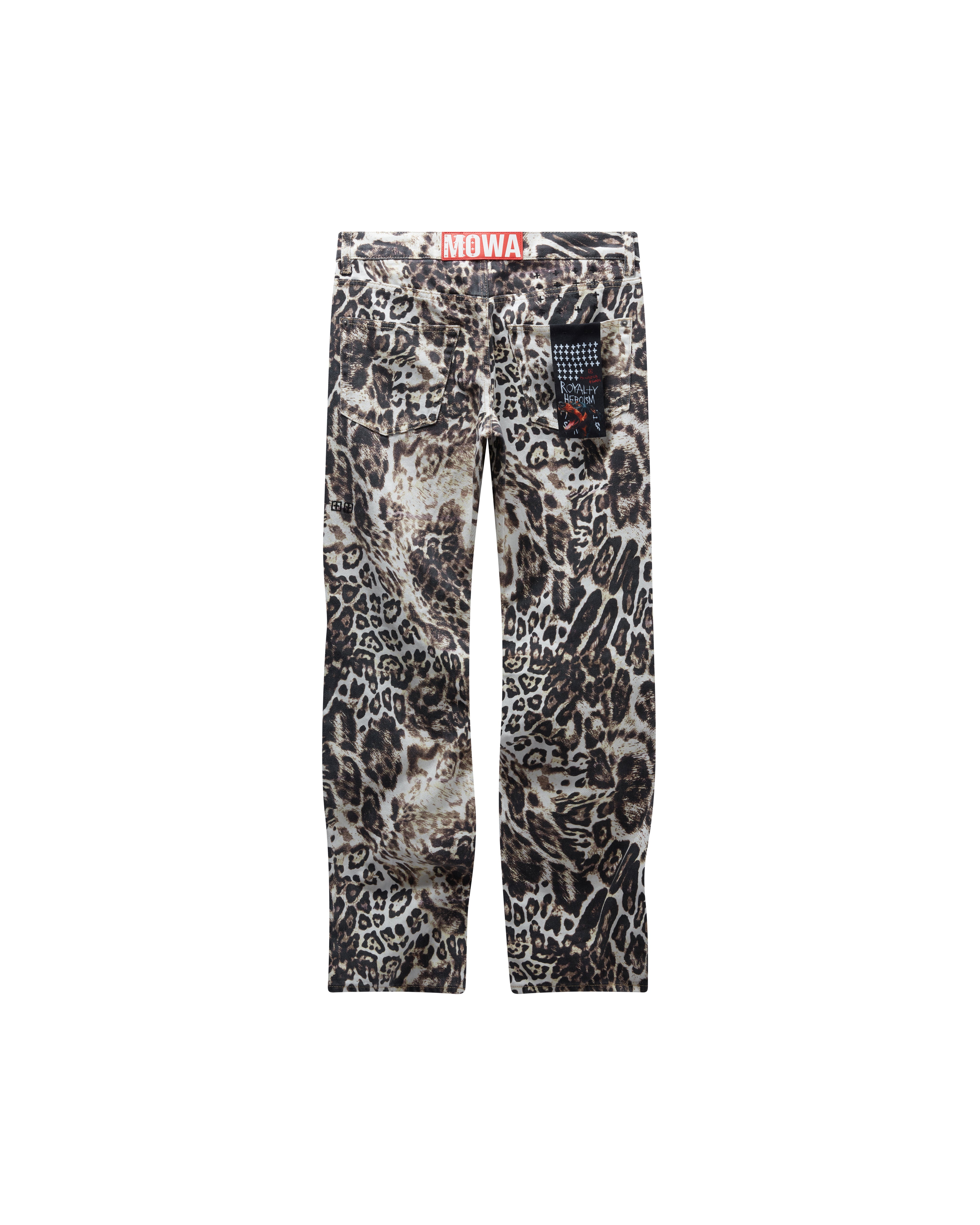 Mowalola Anti K Jeans Cheetah rigid Größe 28