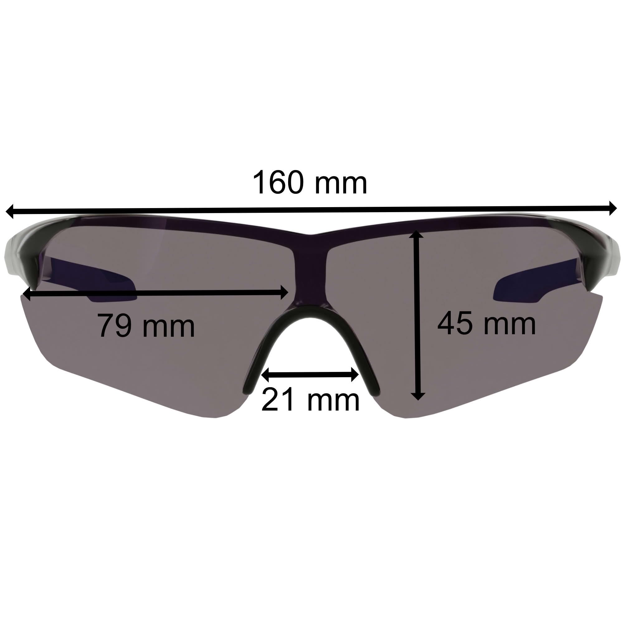 BEZLIT Sport Shield Sonnenbrille Black Blue polarisiert