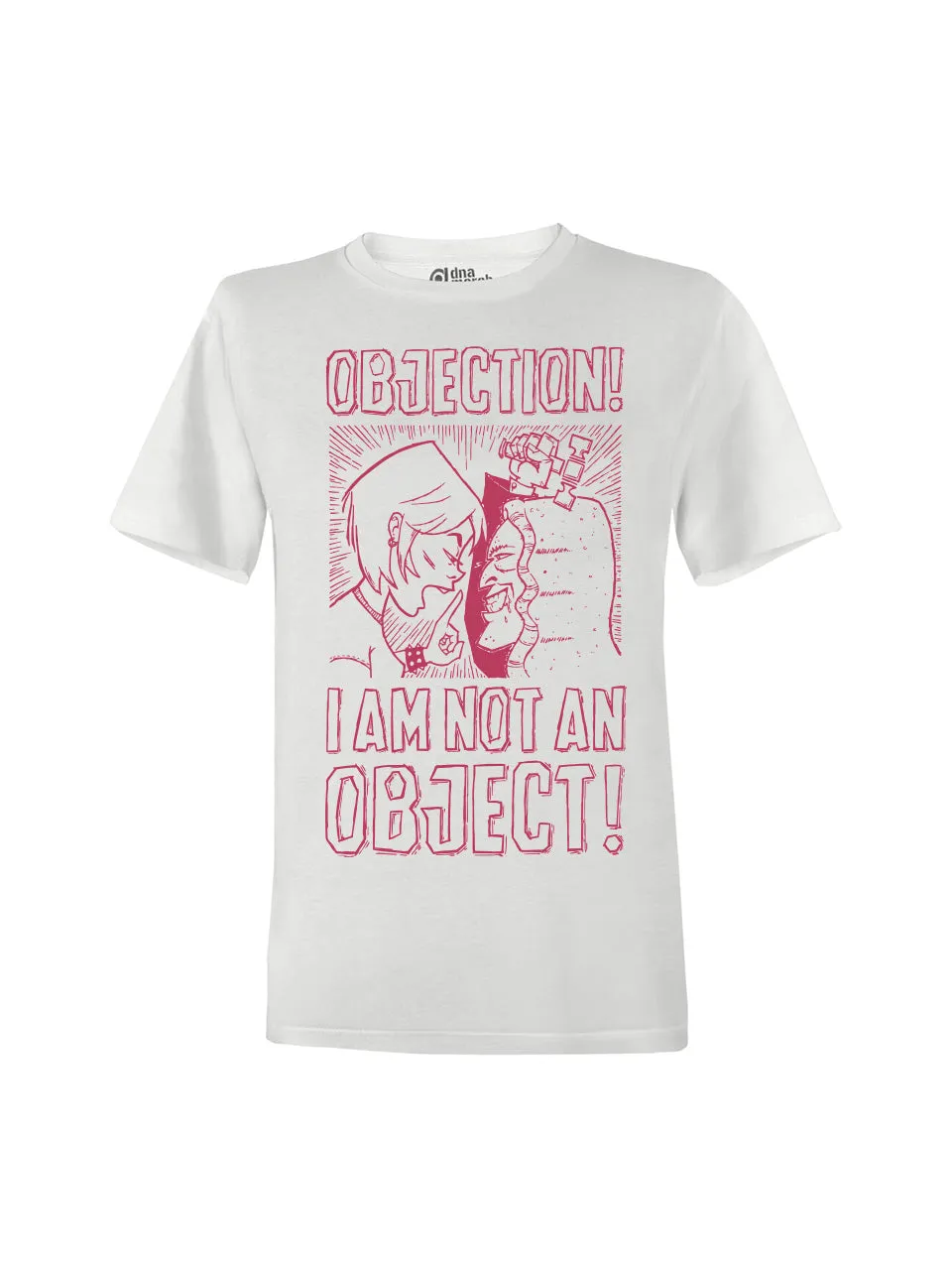 dna merch dna Classics Objection T-Shirt weiß Statement