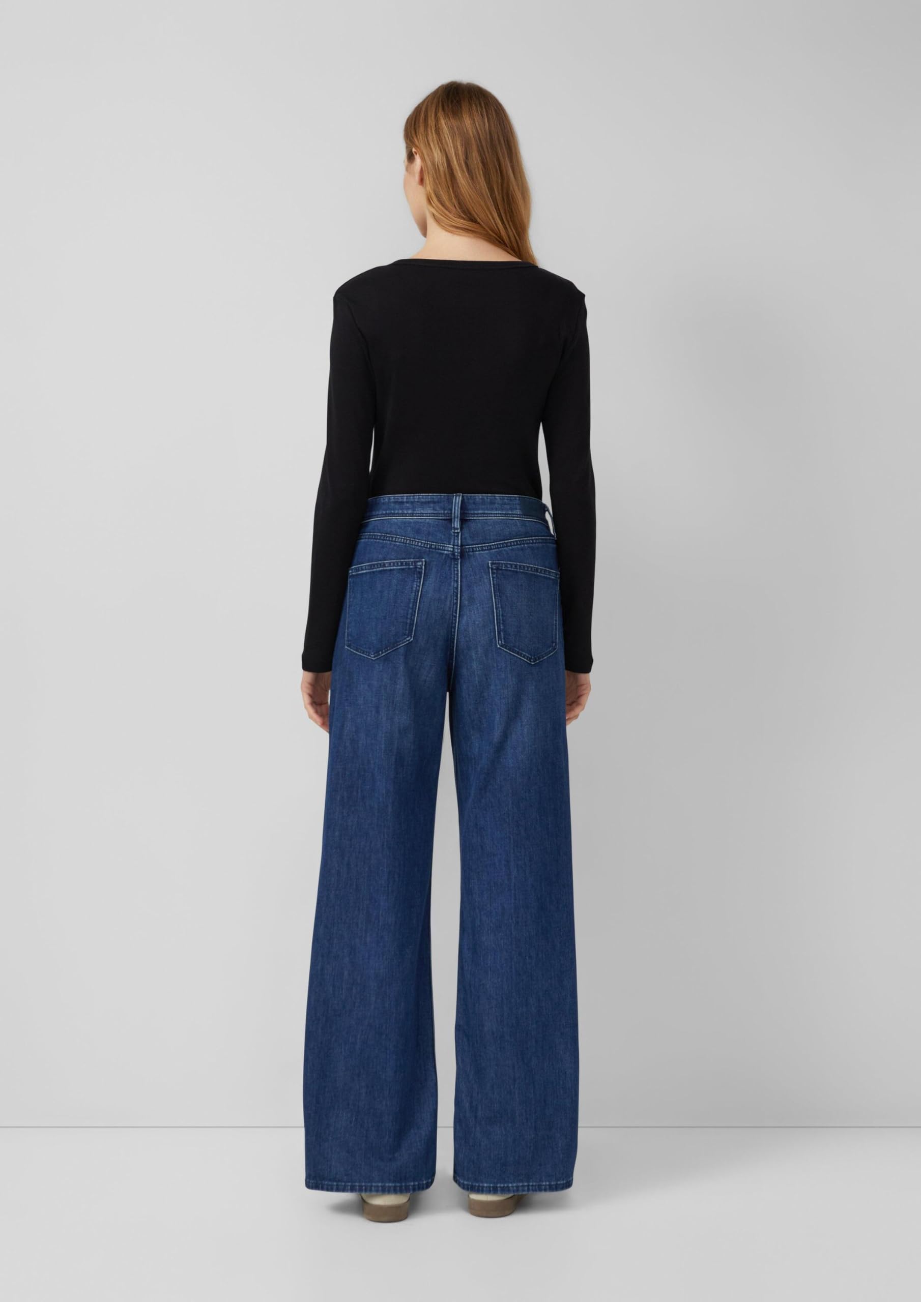 s.Oliver Slim-Fit Longsleeve 2er-Pack Schwarz gerippt