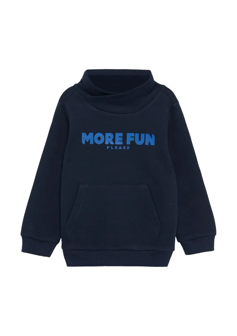 s.Oliver RED LABEL Hoodie erhabener Print navy wärmend