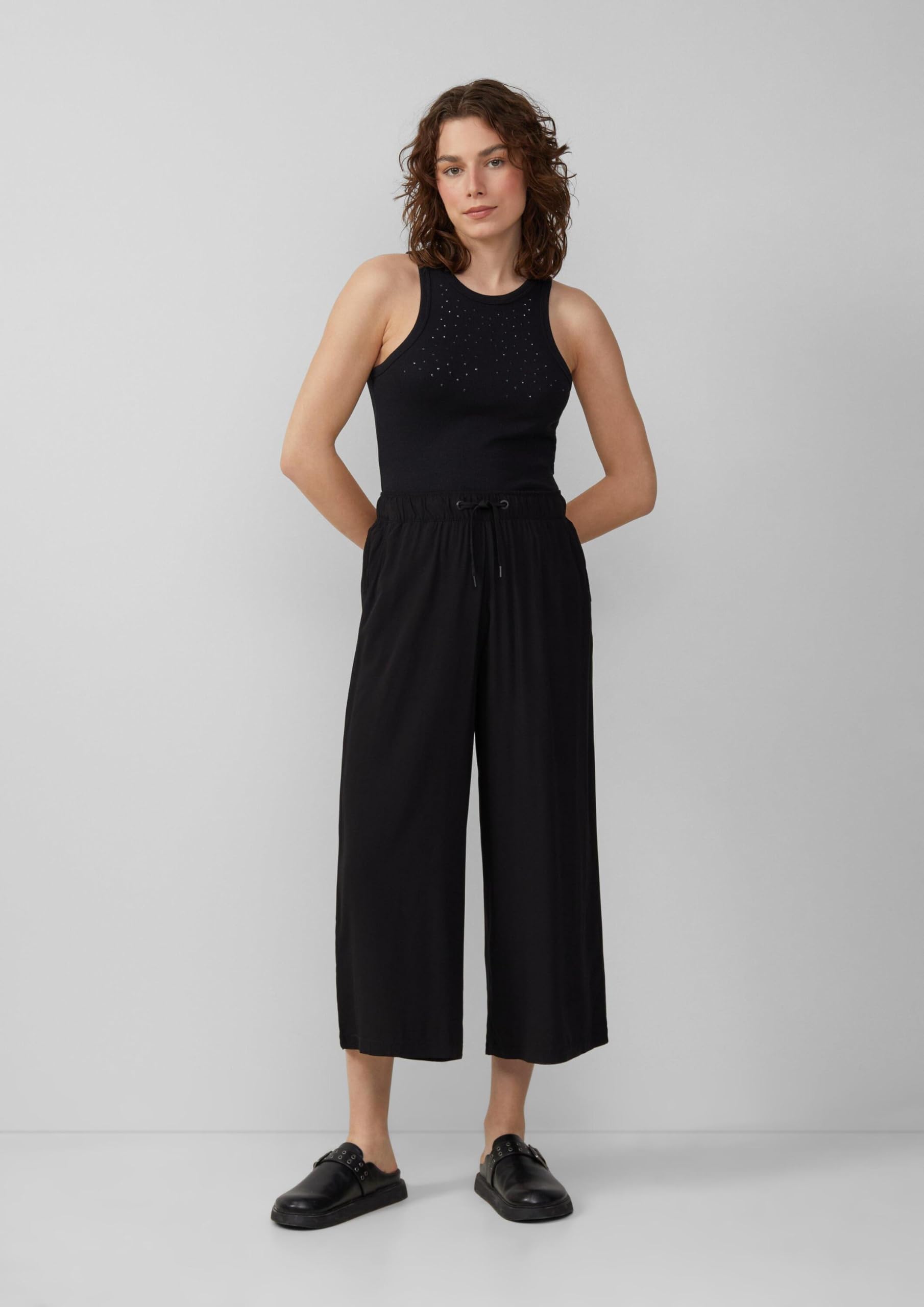 s.Oliver QS Culotte Hose Olivgrün 34 Viskose