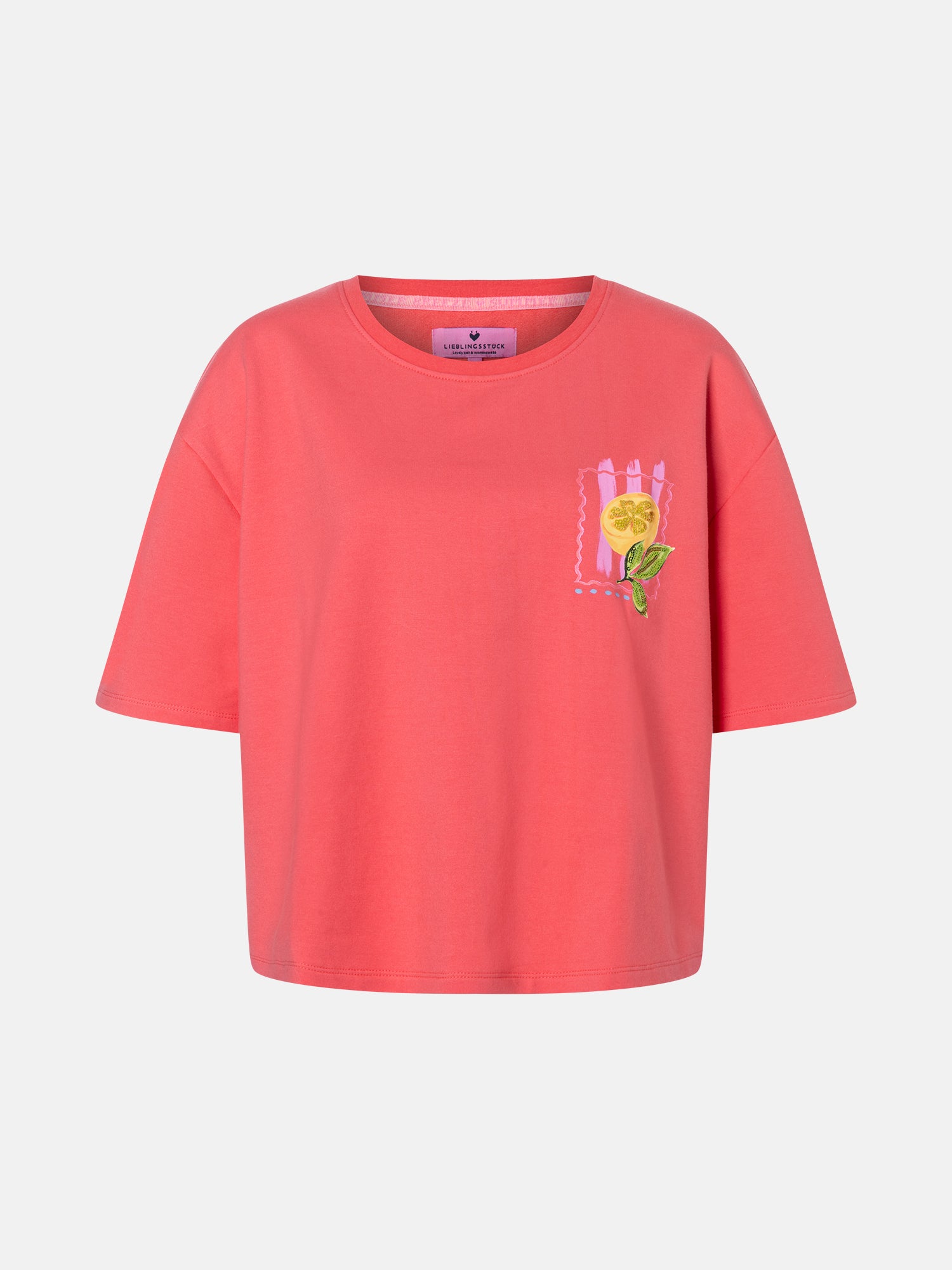 Lieblingsstück FriedaL T-Shirt sugar coral mit Elasthan