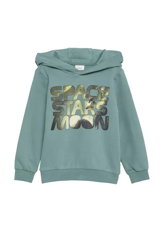 s.Oliver RED LABEL Hoodie Frontprint Türkisblau